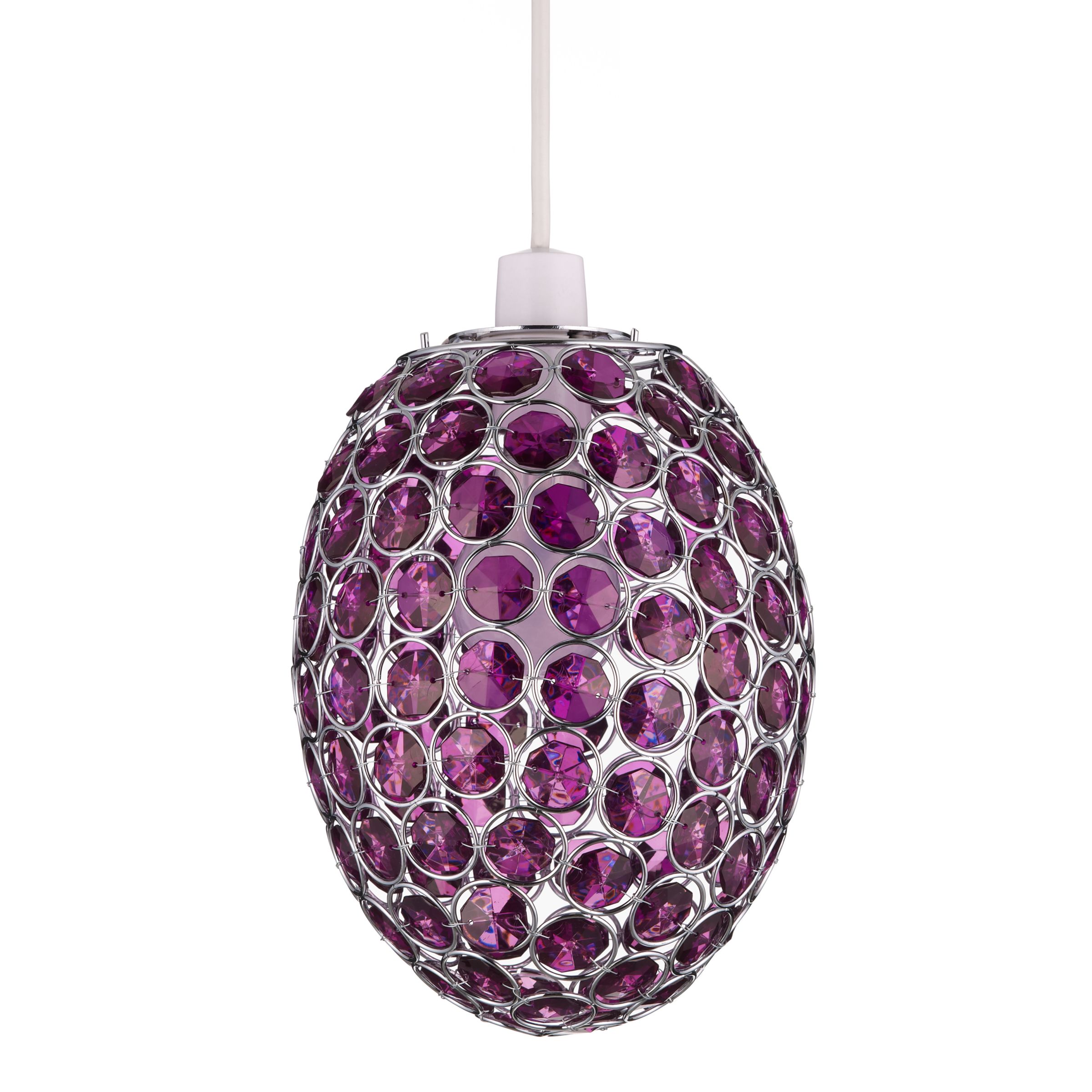 John Lewis Adele Pendant Ceiling Light, Cassis