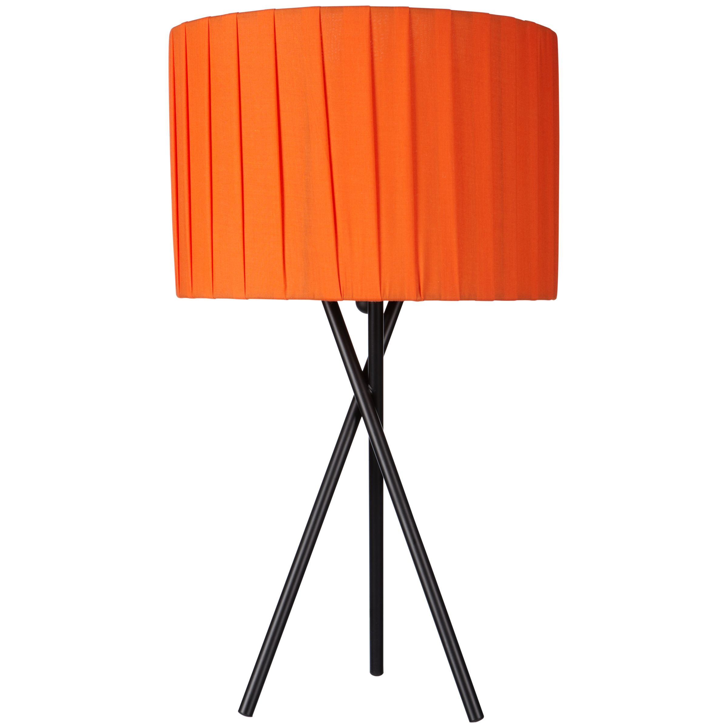 John Lewis Malia Table Lamp, Orange