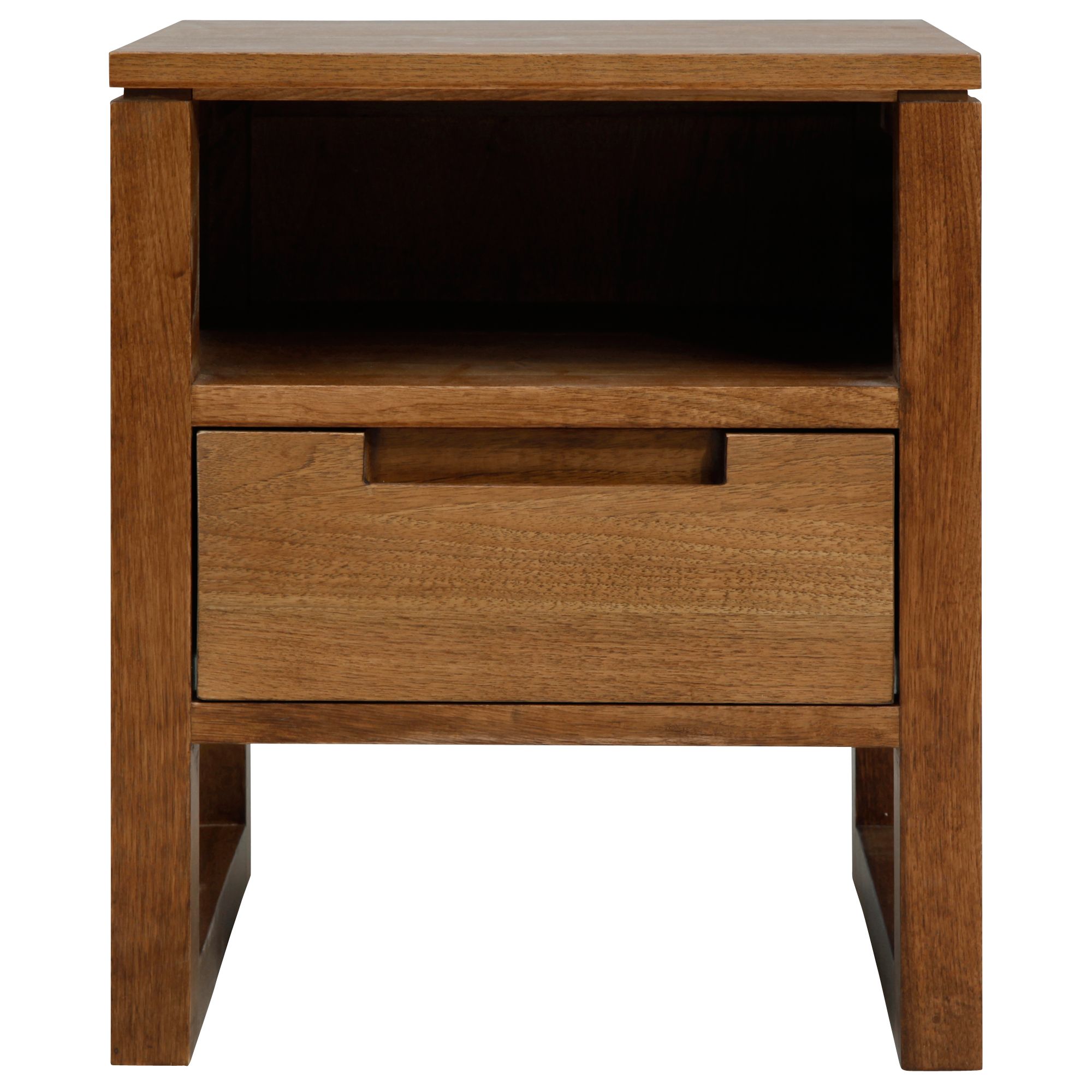 Carson Bedside Table, Walnut Stain
