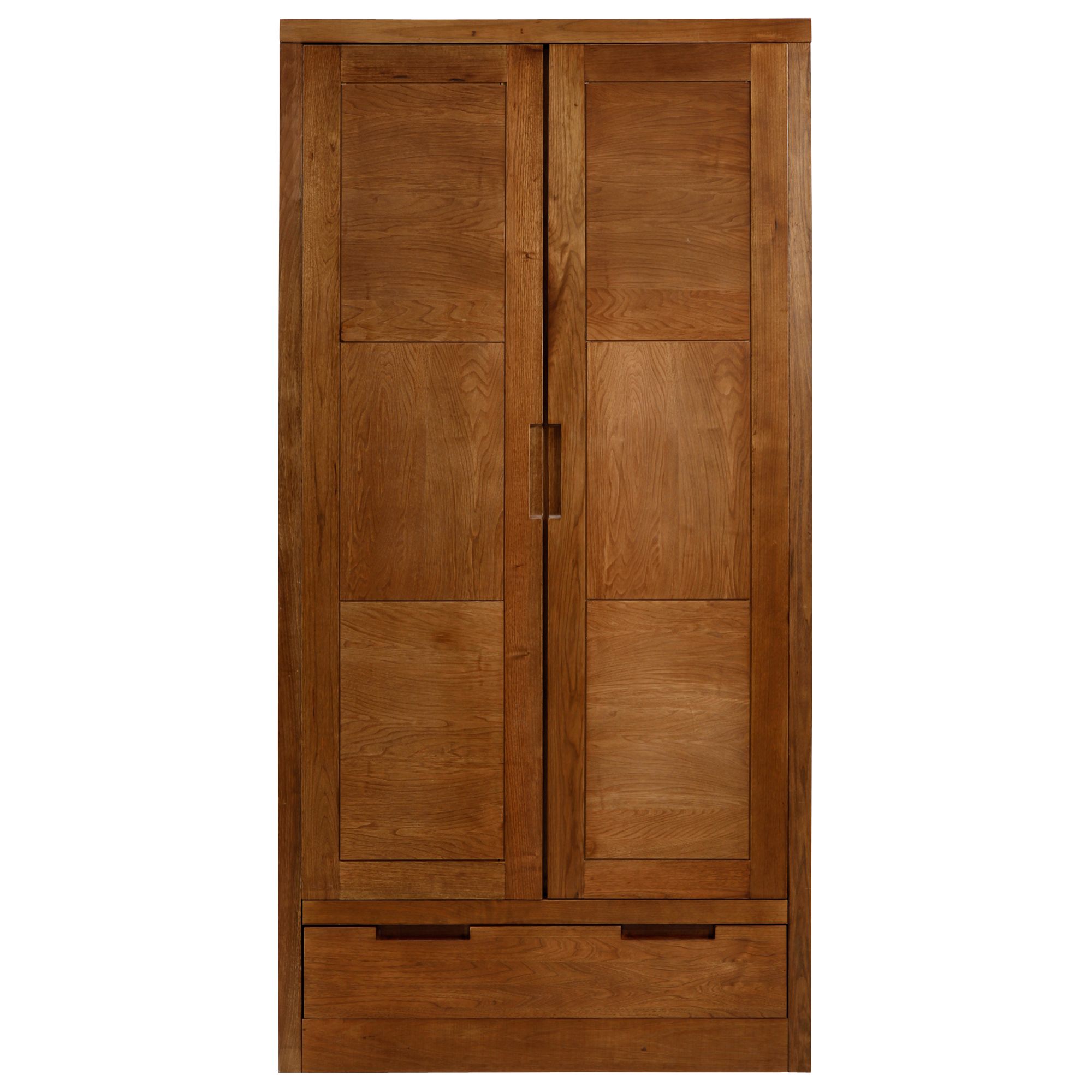 Carson 2 Door Wardrobe, Walnut Stain