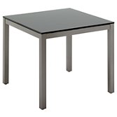 Gloster Azore Square 4 Seater Outdoor Dining Table, Tungsten / HPL, width 87cm