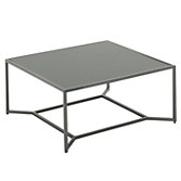 Gloster Bloc High Square Outdoor Coffee Table, Cinder, 90 x 90cm, width 90cm