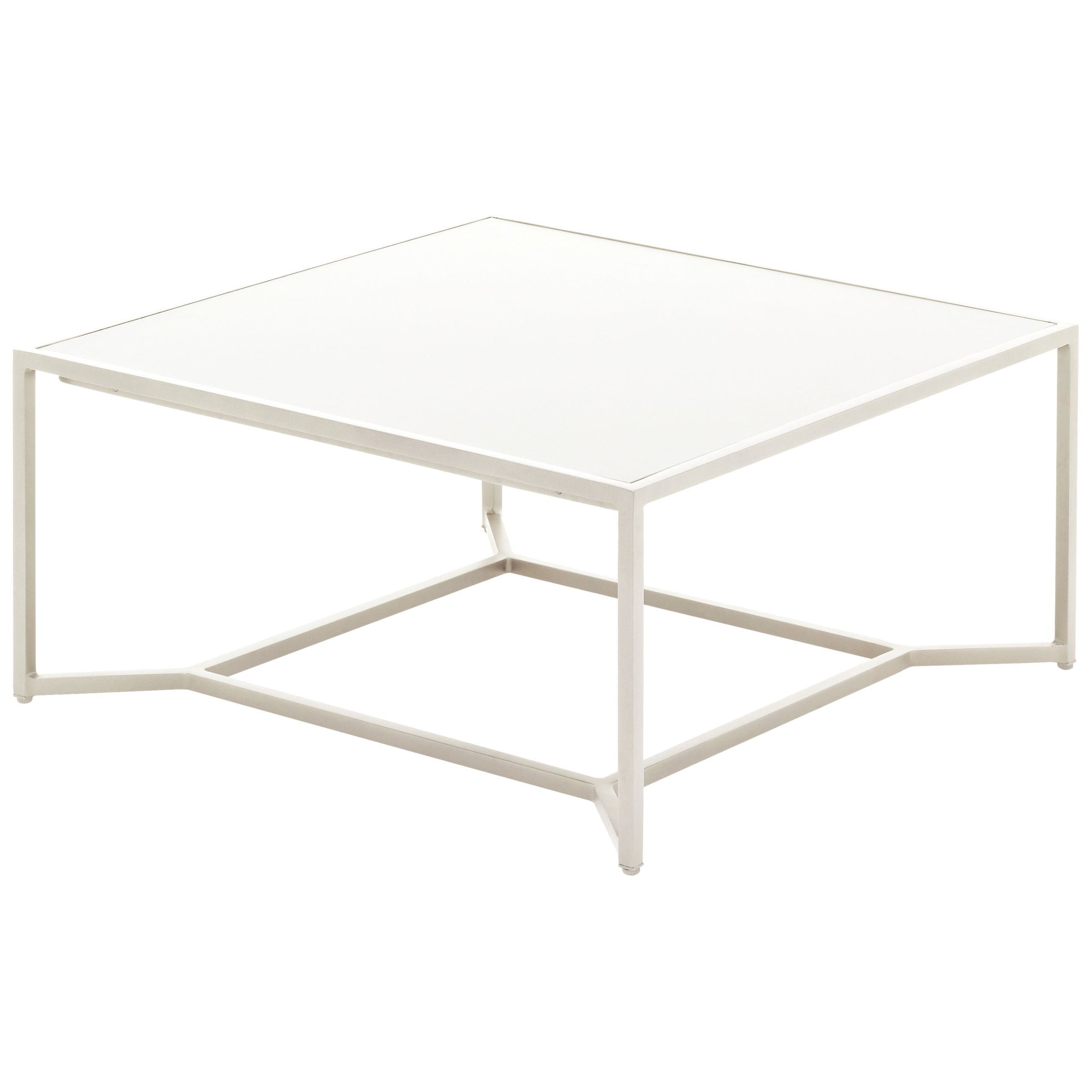 Bloc High Outdoor Coffee Table, White