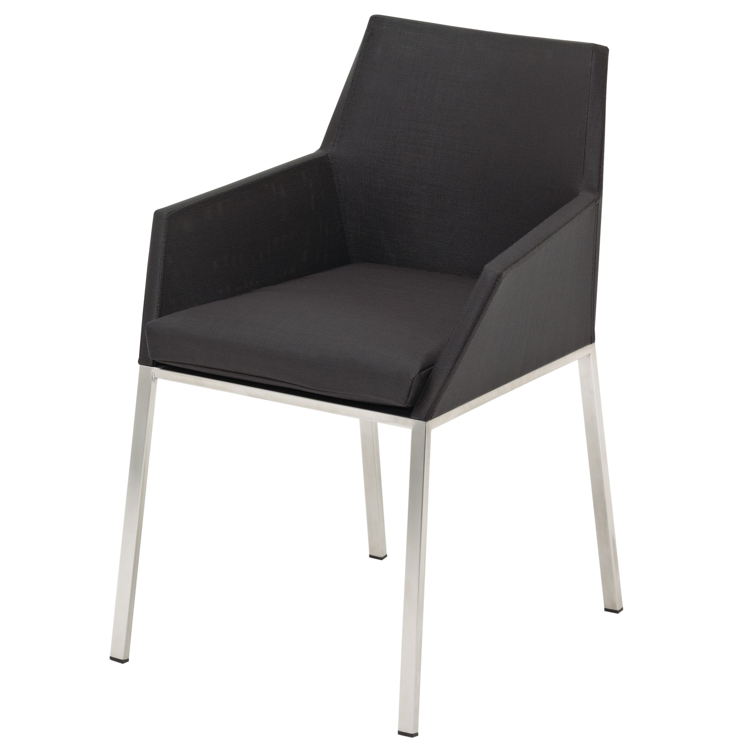 Gloster Cloud Outdoor Dining Chair with Arms, Onyx