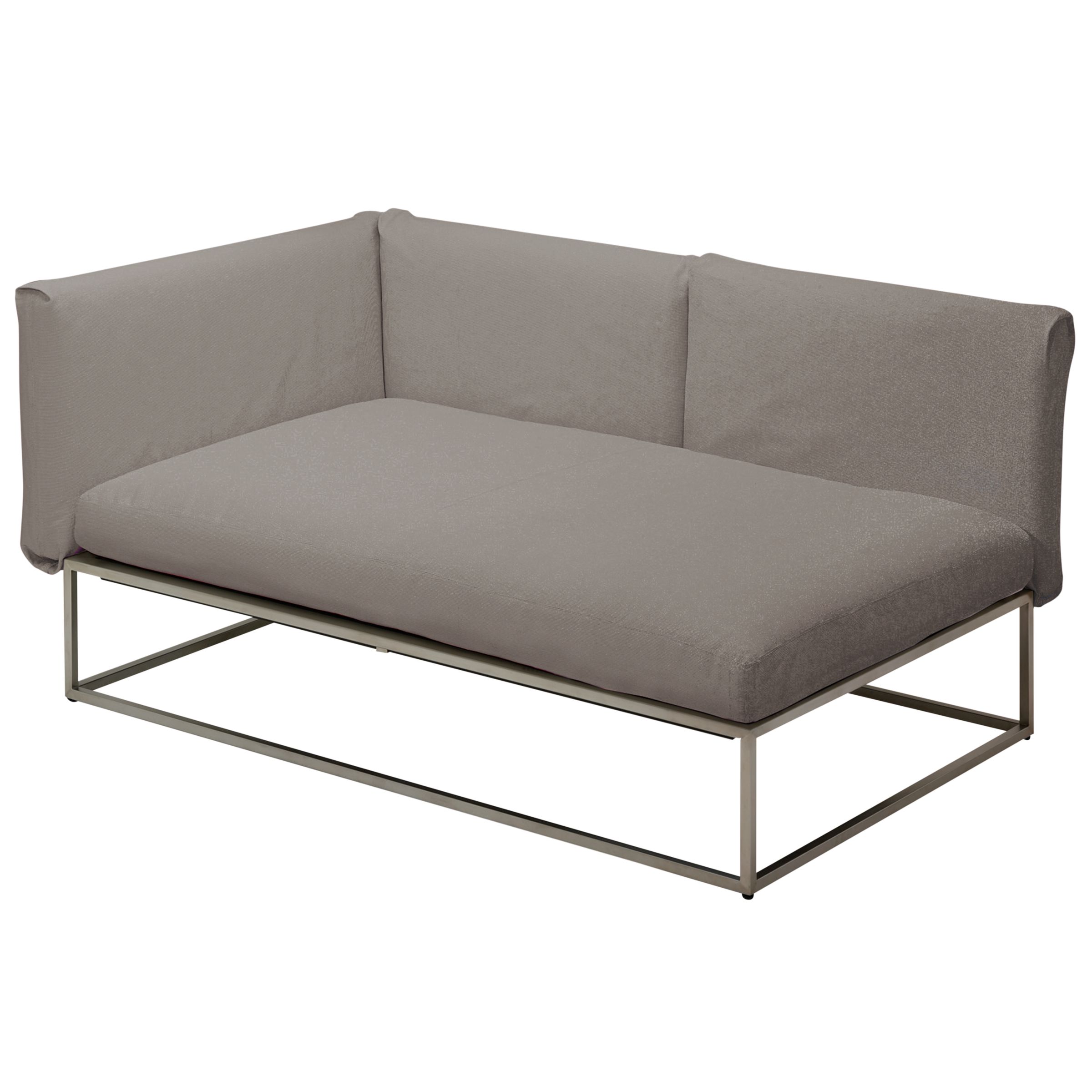 Gloster Cloud 100 x 150 Outdoor Left End Unit, Taupe at John Lewis