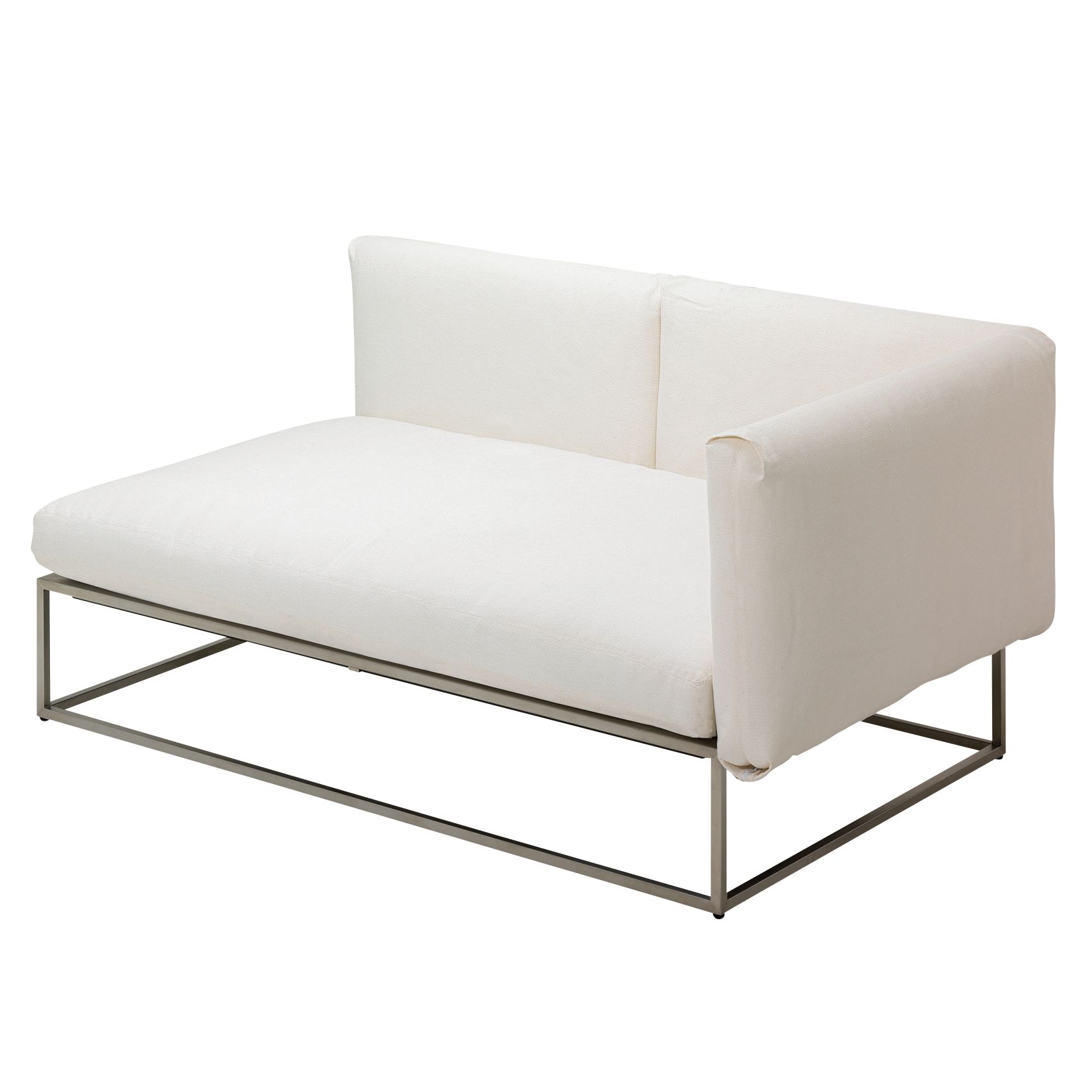 Gloster Cloud 100 x 150 Outdoor Right End Unit, Ivory at John Lewis