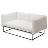 Gloster Cloud Outdoor Sofa with Arms, Ivory, width 178cm