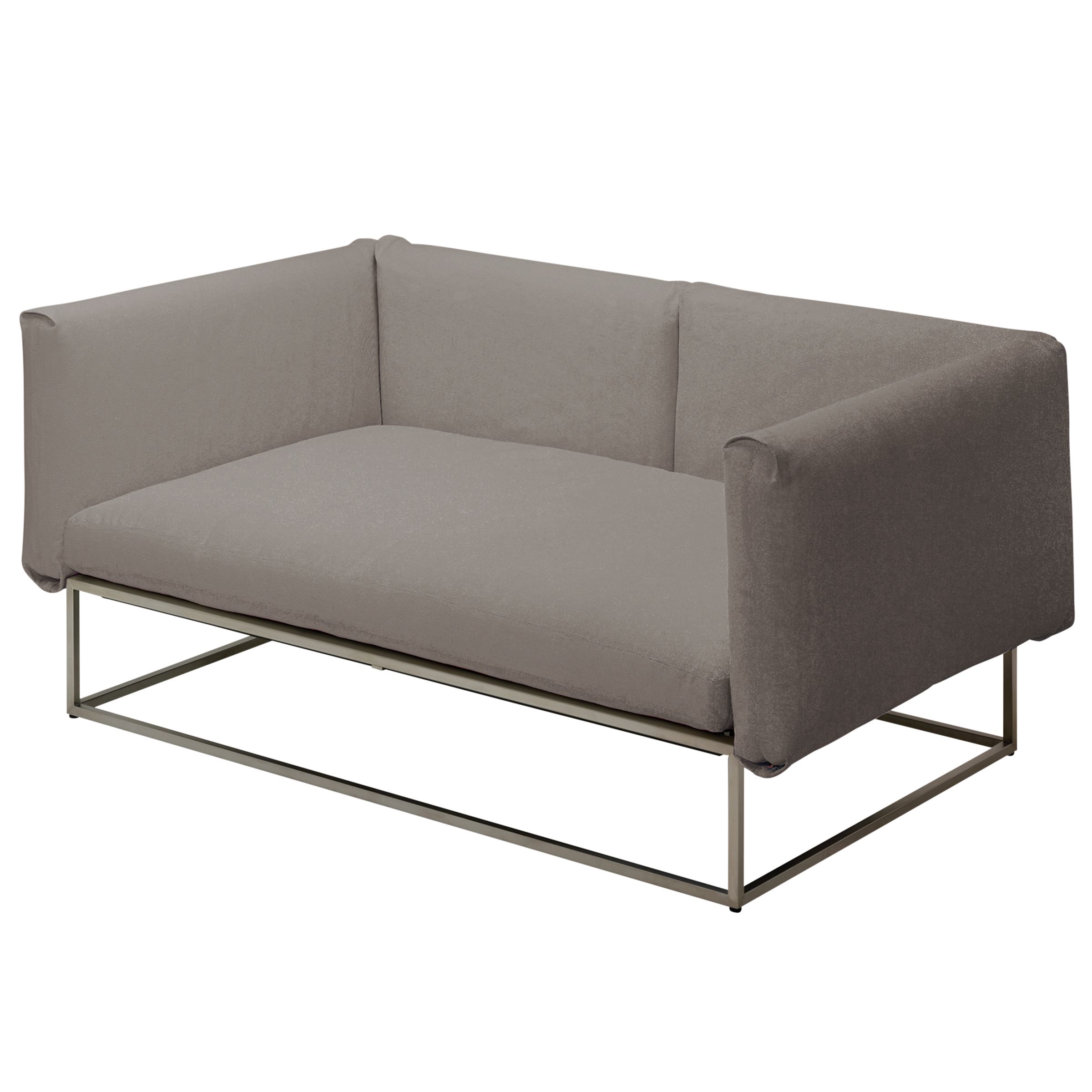Gloster Cloud Outdoor Sofa with Arms, Taupe, width 178cm