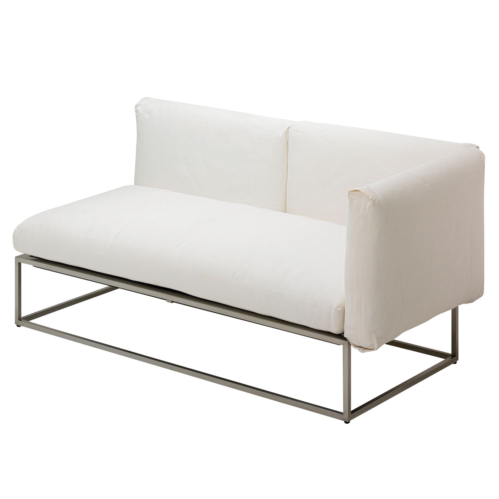 Gloster Cloud 75 x 150 Outdoor Right End Unit, Ivory at John Lewis