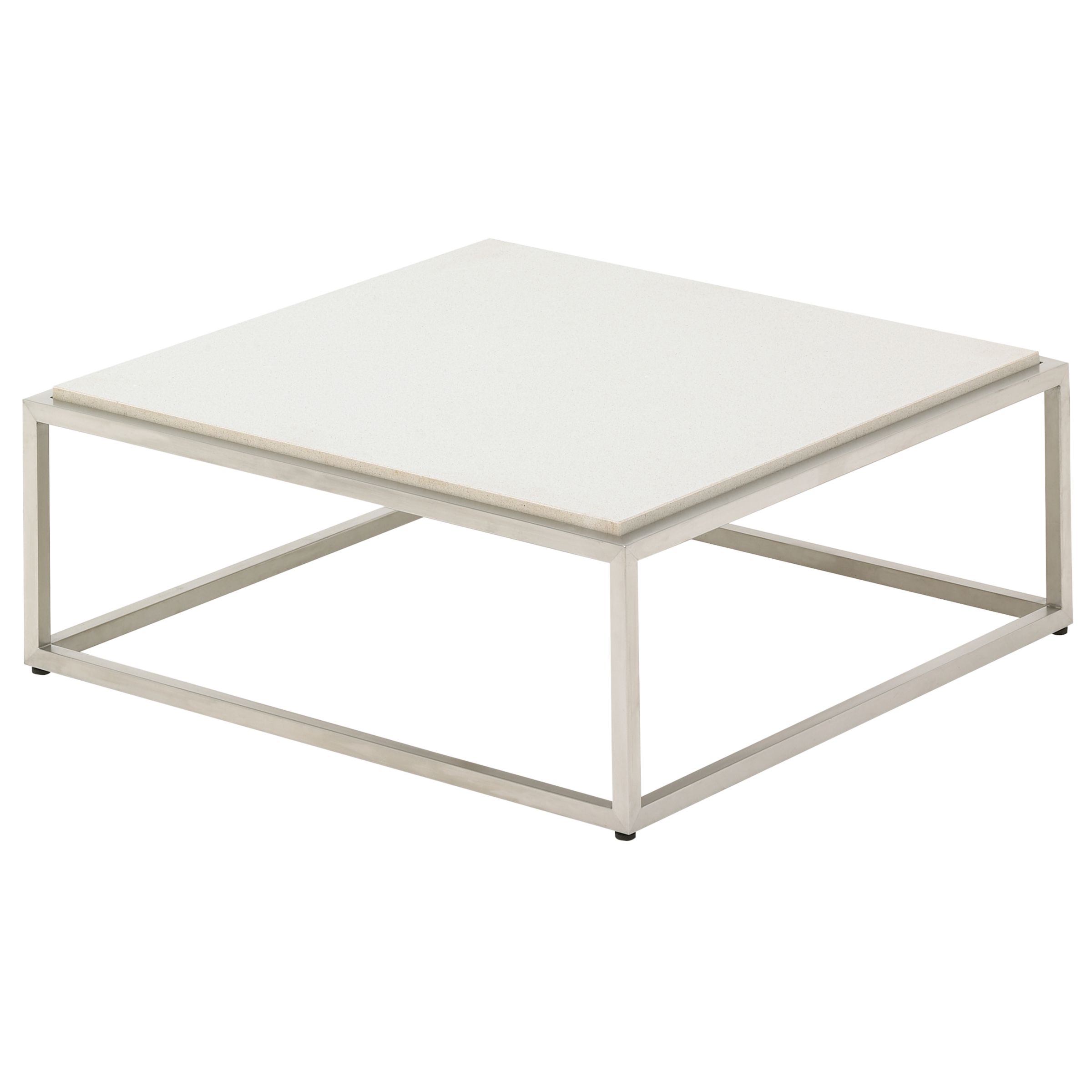 Gloster Cloud 75 x 75 Coffee Table, Quartz Top,