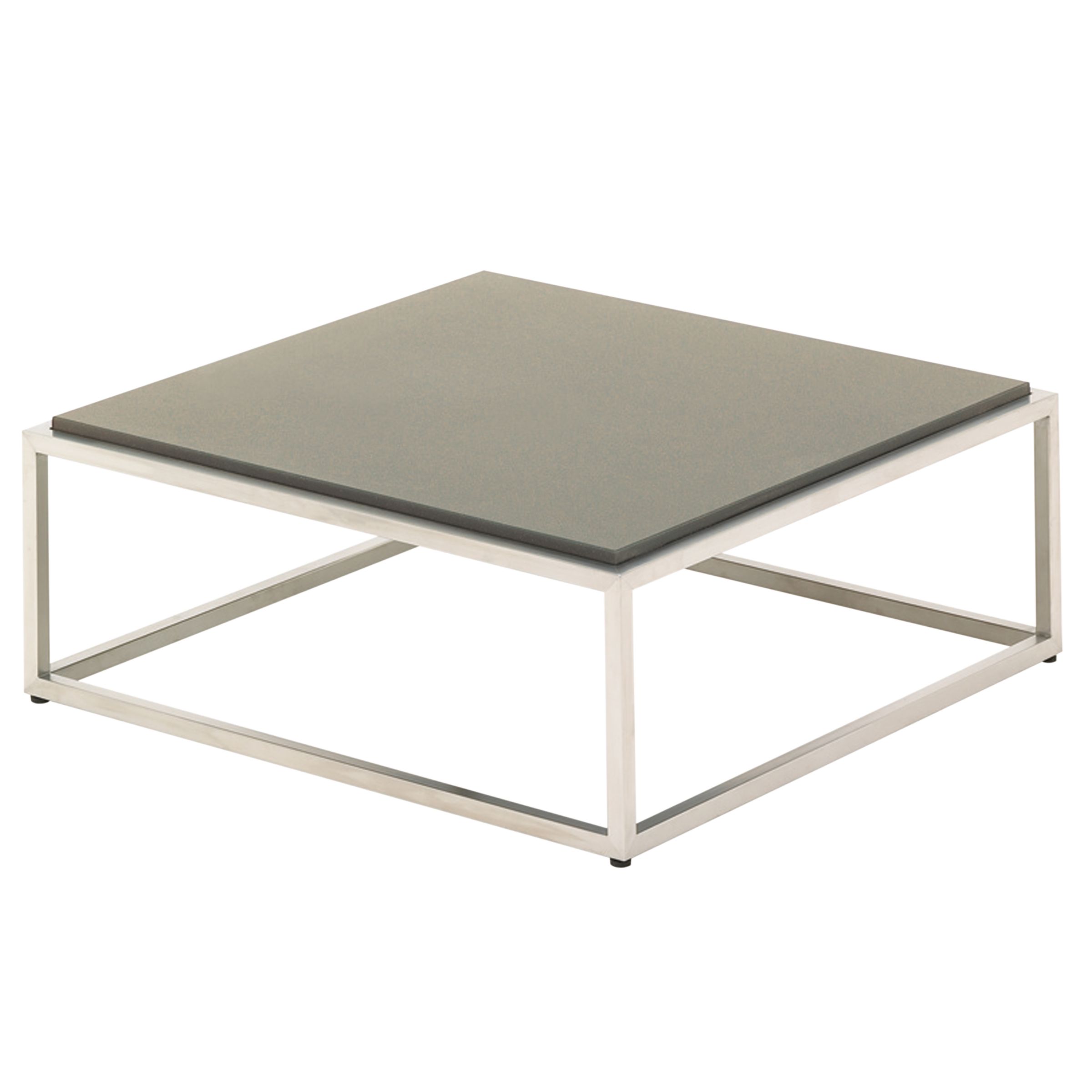 Gloster Cloud 75 x 75 Coffee Table, Quartz Top, Taupe
