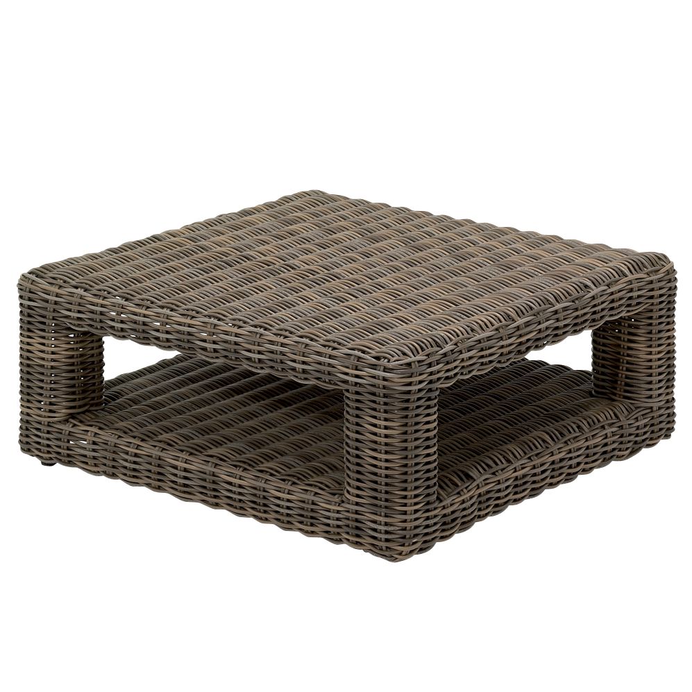 Gloster Havana Modular Square Outdoor Coffee Table, Synthetic Wicker, 97 x 97cm, width 97cm