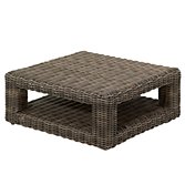 Gloster Havana Modular Square Outdoor Coffee Table, Synthetic Wicker, 97 x 97cm, width 97cm
