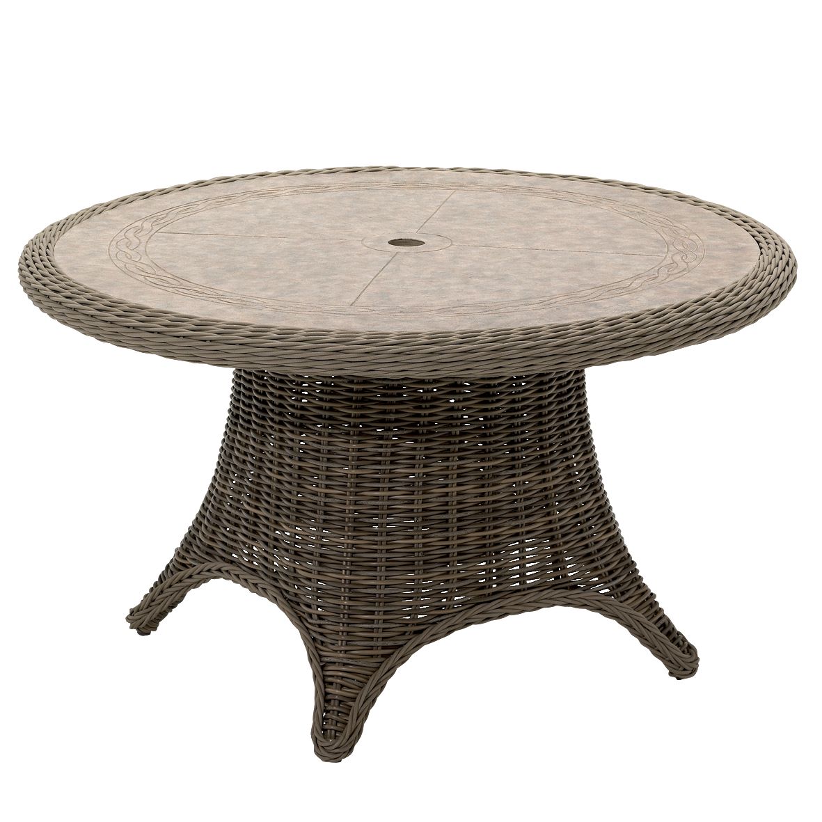 Gloster Havana Round Outdoor Table, Willow