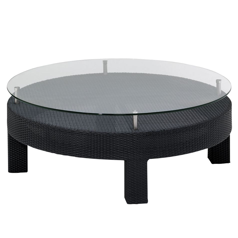 Gloster Horizon Round Conversation Table, Ebony