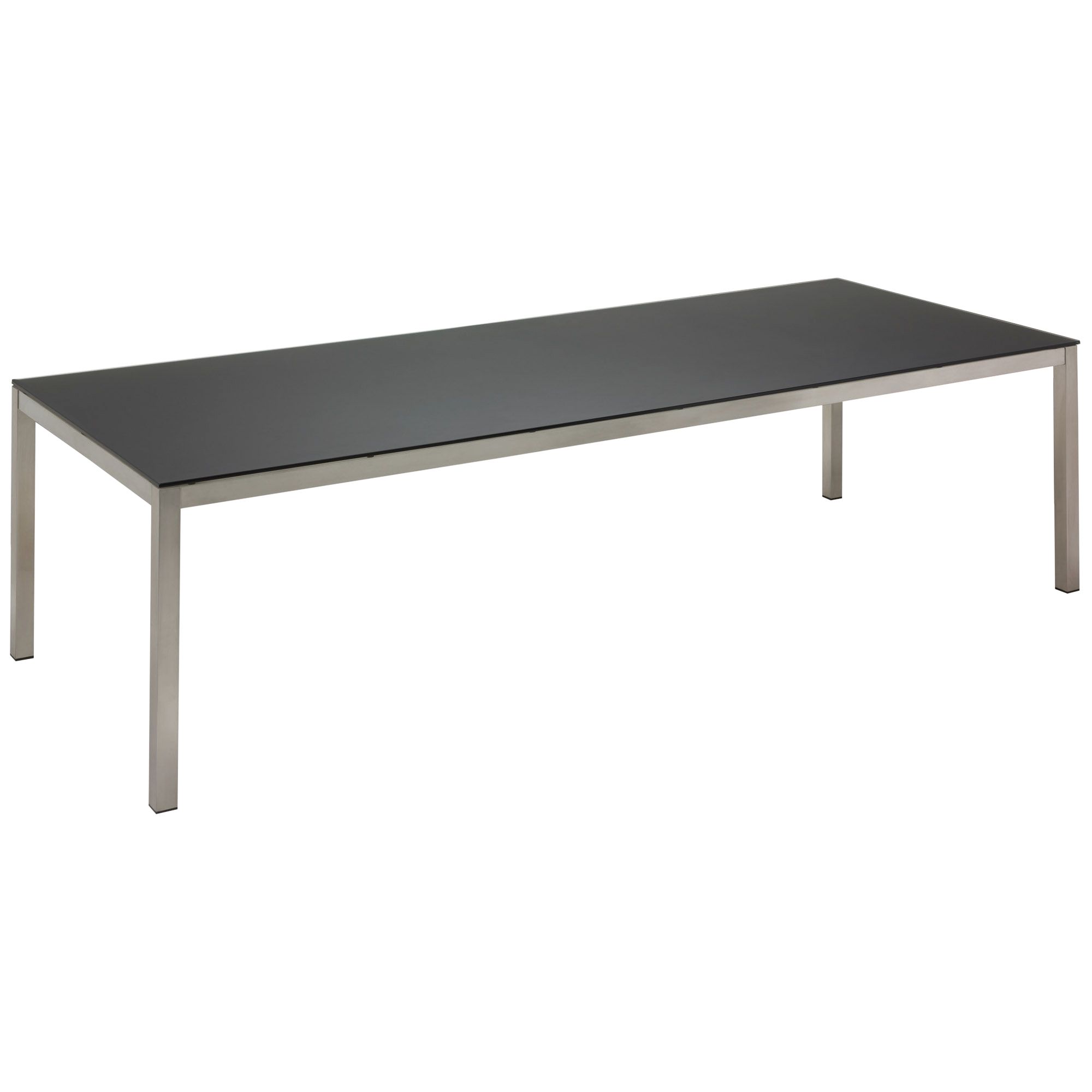 Gloster Kore Rectangular 10 Seater Outdoor Dining Table, Slate Glass at John Lewis