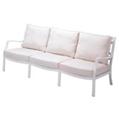 Gloster Roma Deep Seating 3 Seat Outdoor Sofa, Crystal White, width 205cm