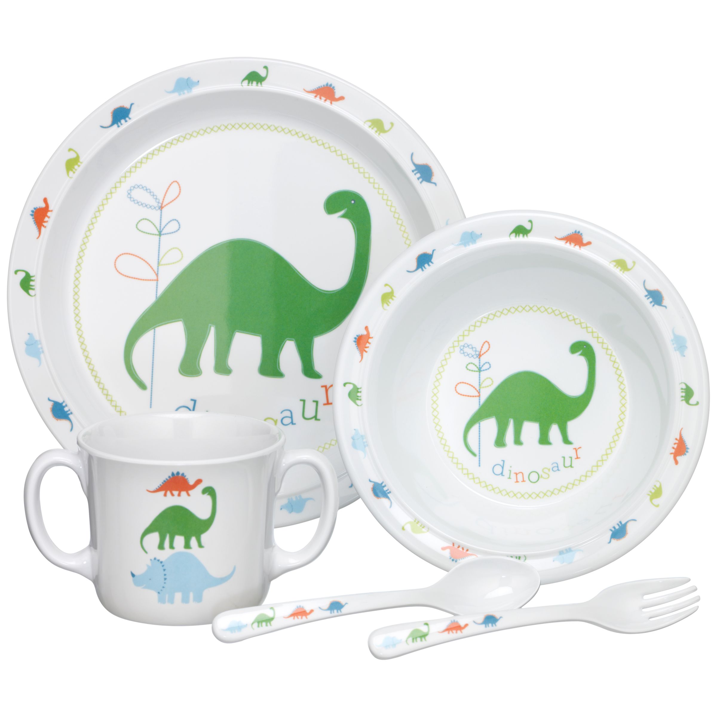 John Lewis Dinosaur Melamine Dinner Set