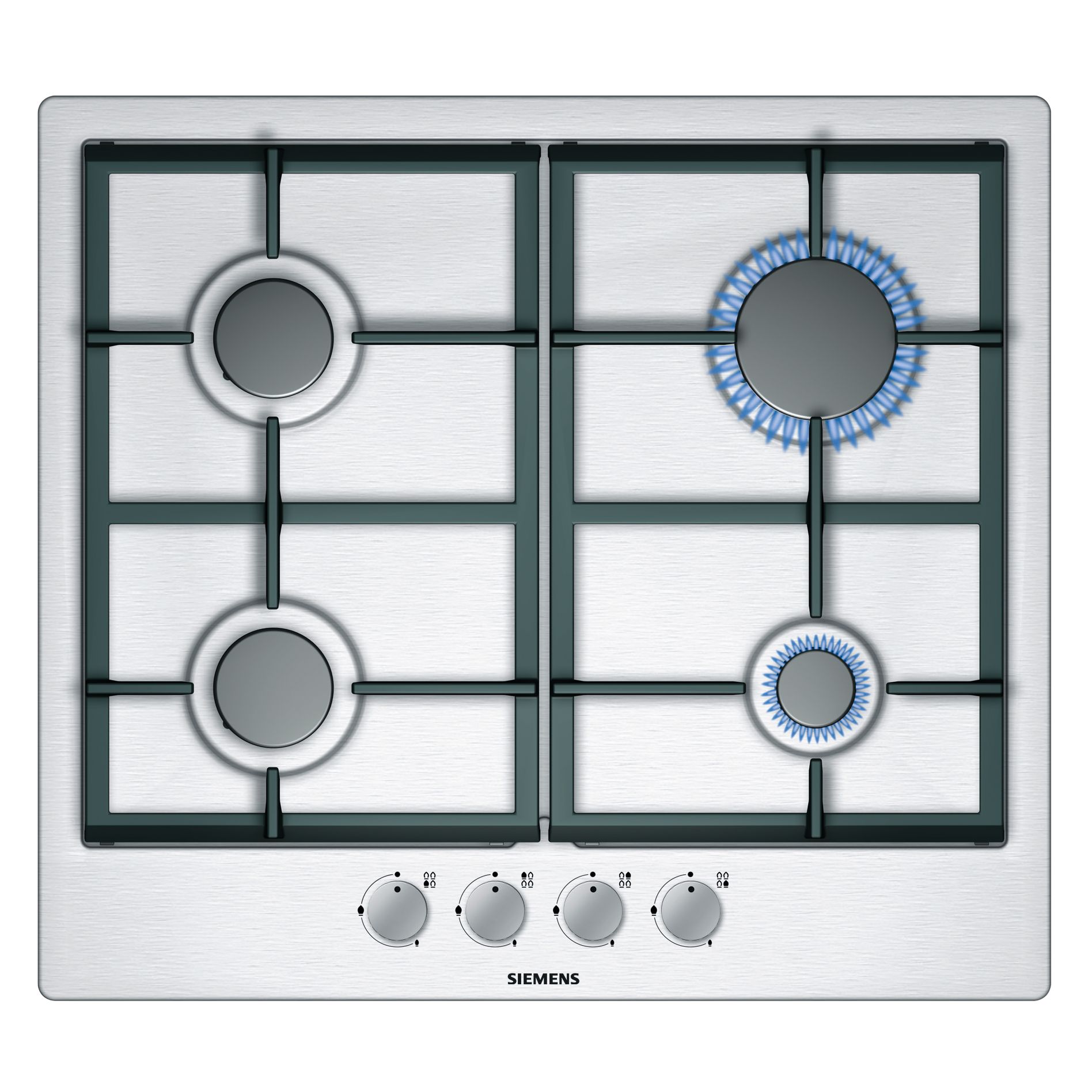 Siemens EC615PB90E Gas Hob, Stainless Steel at John Lewis