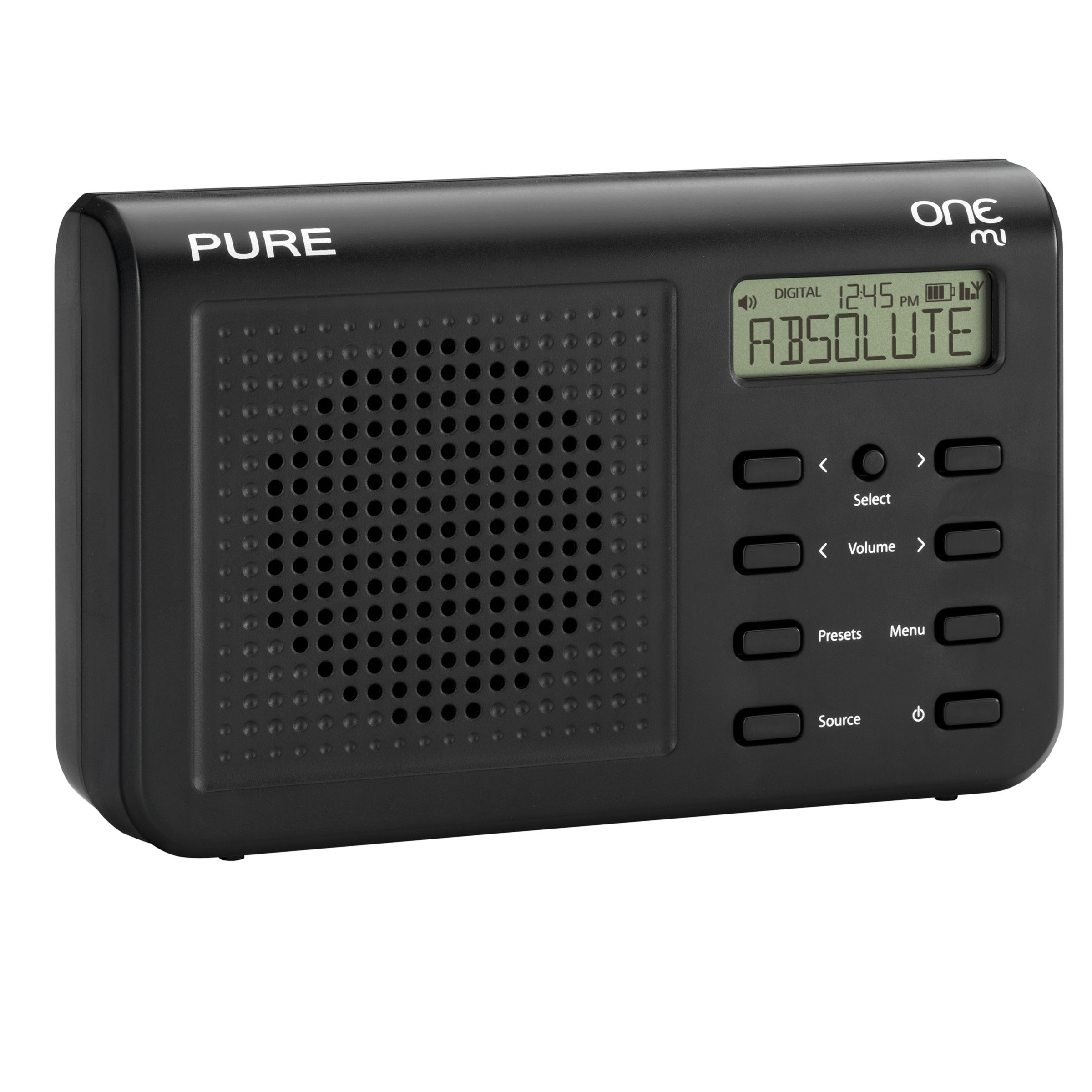 PURE One Mi DAB Digital Radio, Black