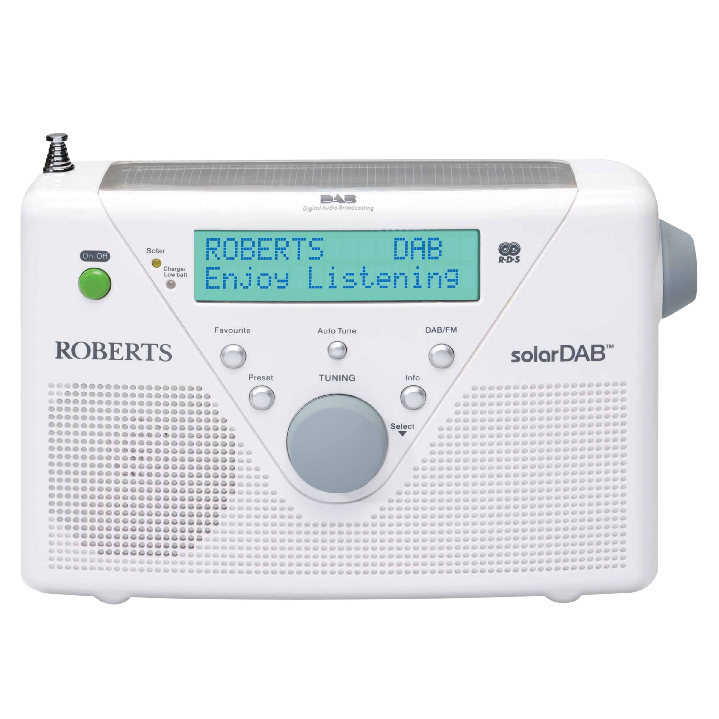 ROBERTS Solar DAB 2 Digital Radio, White