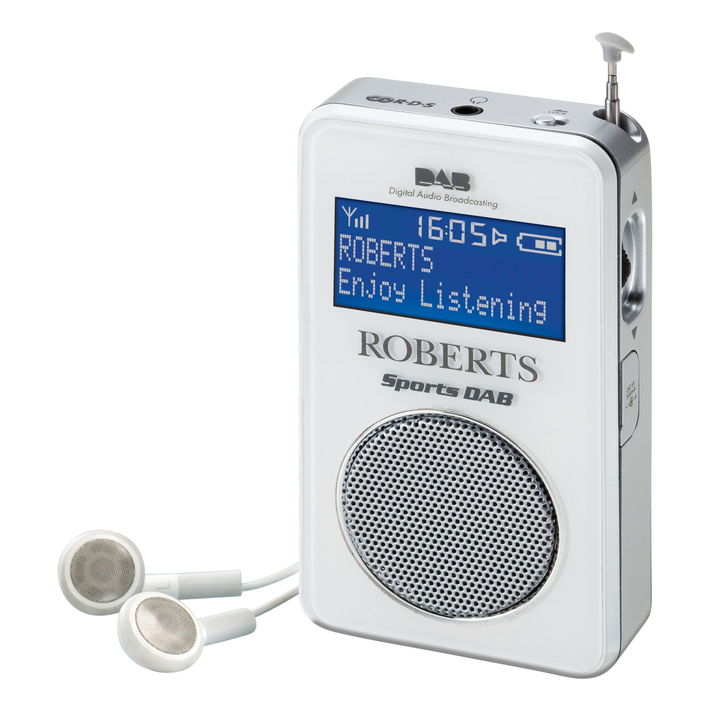 ROBERTS Sports DAB 2 Personal Stereo Radio, White