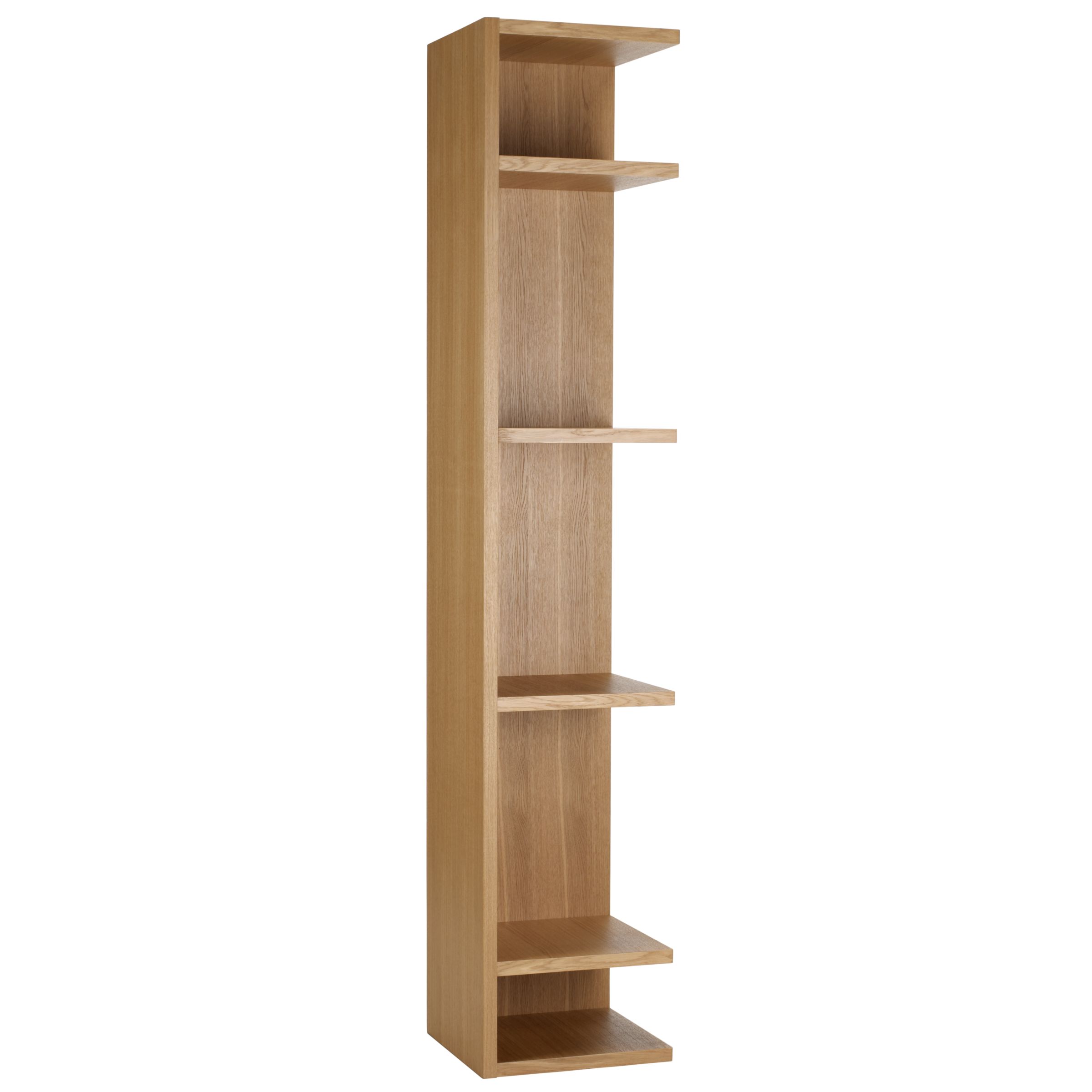 Angle Tall Bookcase, 4 Shelf,