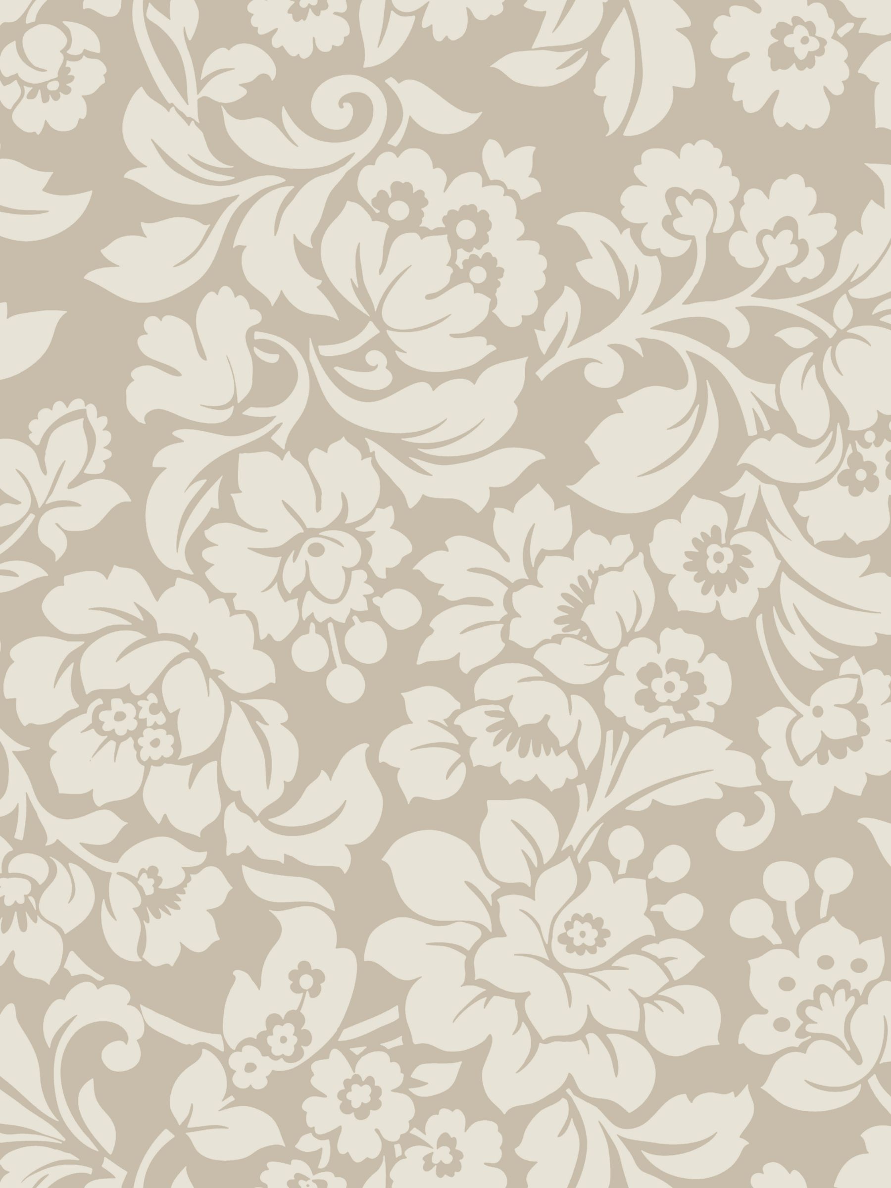 Wallpaper  on Buy John Lewis Johnston Damask Wallpaper  Putty Online At Johnlewis