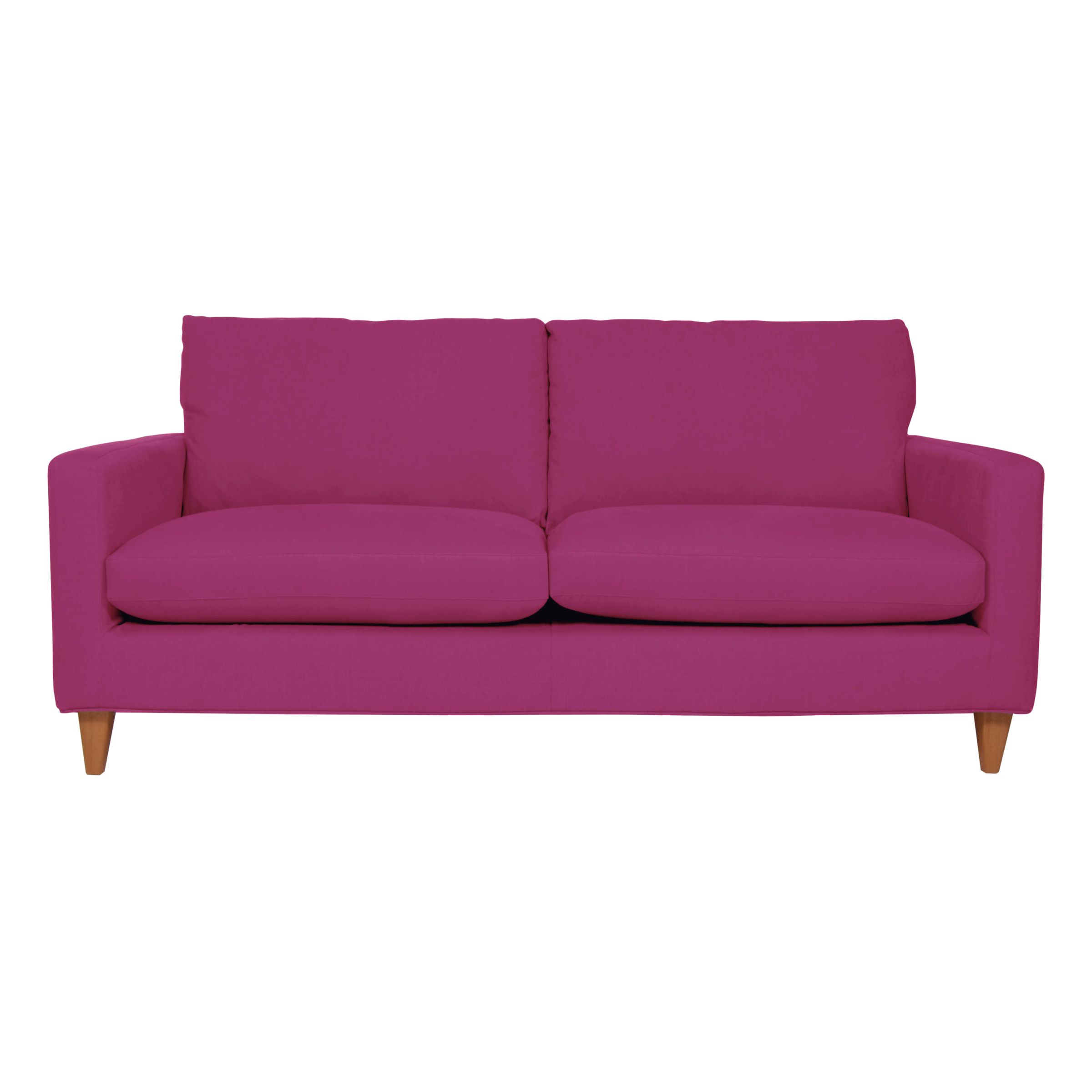 John Lewis Bailey Large Sofa, Oban Hot Pink, width 194cm