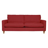 John Lewis Bailey Grand Sofa, Oban Red, width 214cm