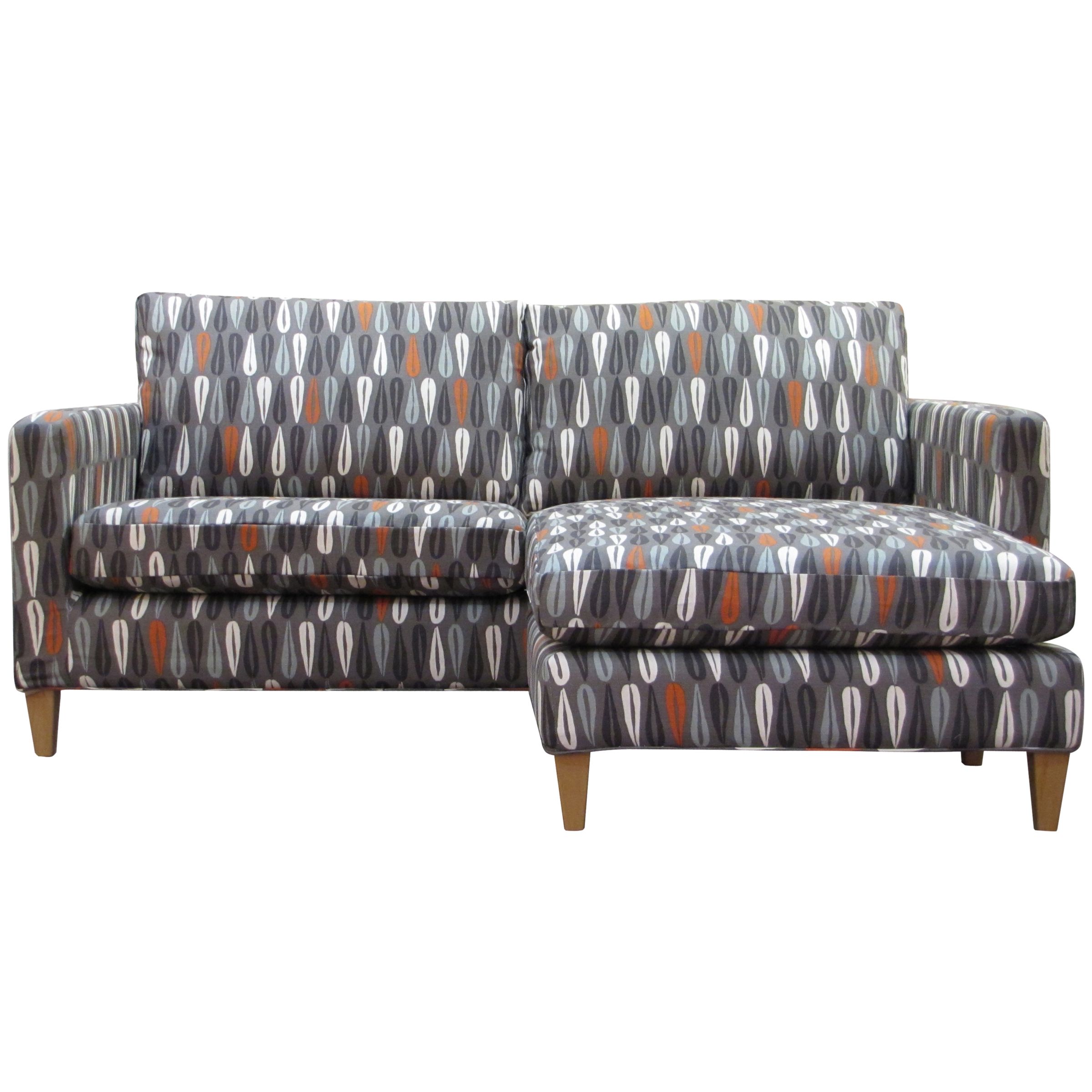 John Lewis Bailey Large Chaise, Corolla Mango at JohnLewis
