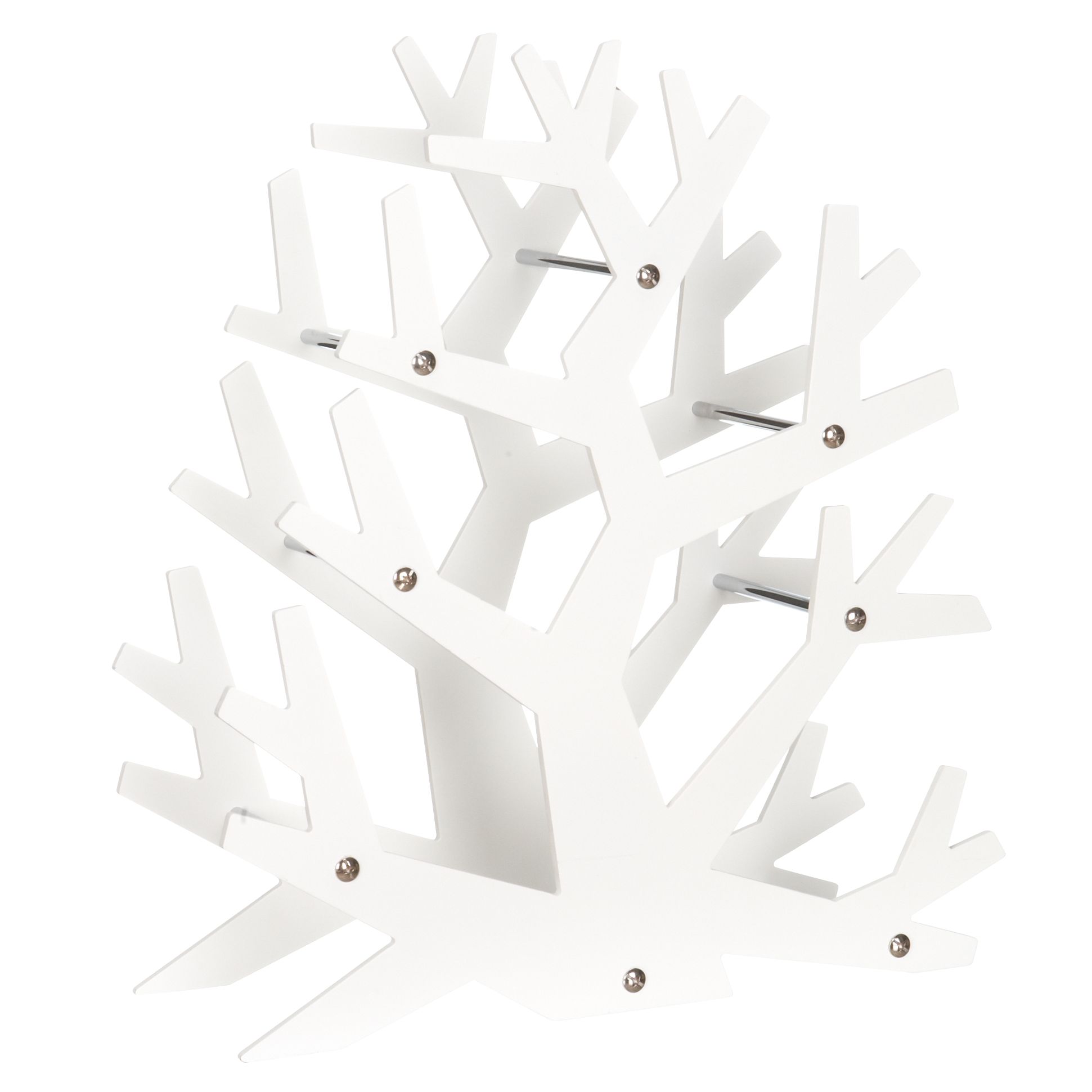 John Lewis Celebration 6 Bottle Wine Rack, White