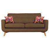 John Lewis Barbican Medium Sofa, Cossette Bark / Light Leg, width 176cm