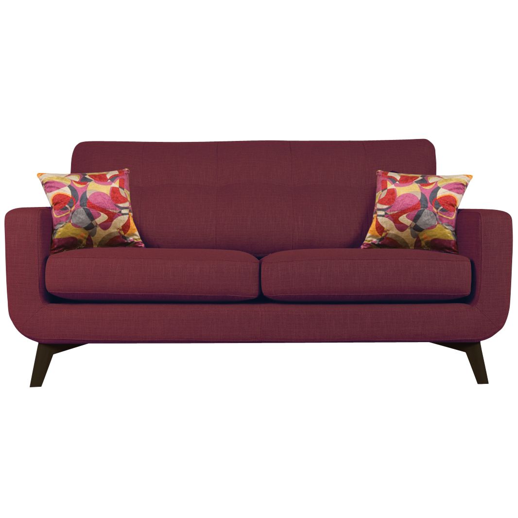 John Lewis Barbican Medium Sofa, Cossette Lipstick / Dark Leg, width 176cm