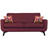 John Lewis Barbican Medium Sofa, Cossette Lipstick / Dark Leg, width 176cm