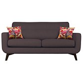 John Lewis Barbican Medium Sofa, Cossette Liquorice, Dark Leg, width 176cm