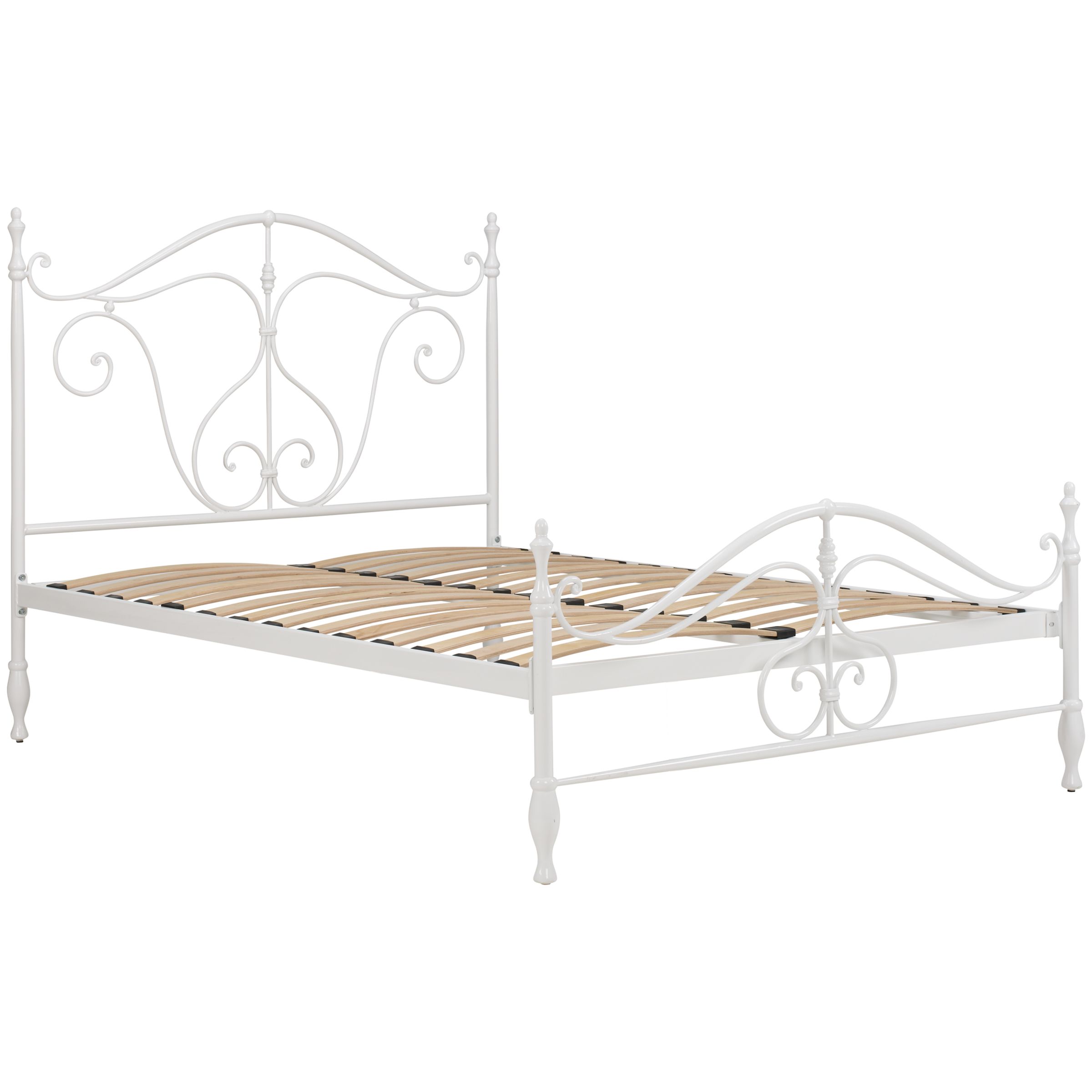 John Lewis Como Low End Bedstead, White, Double