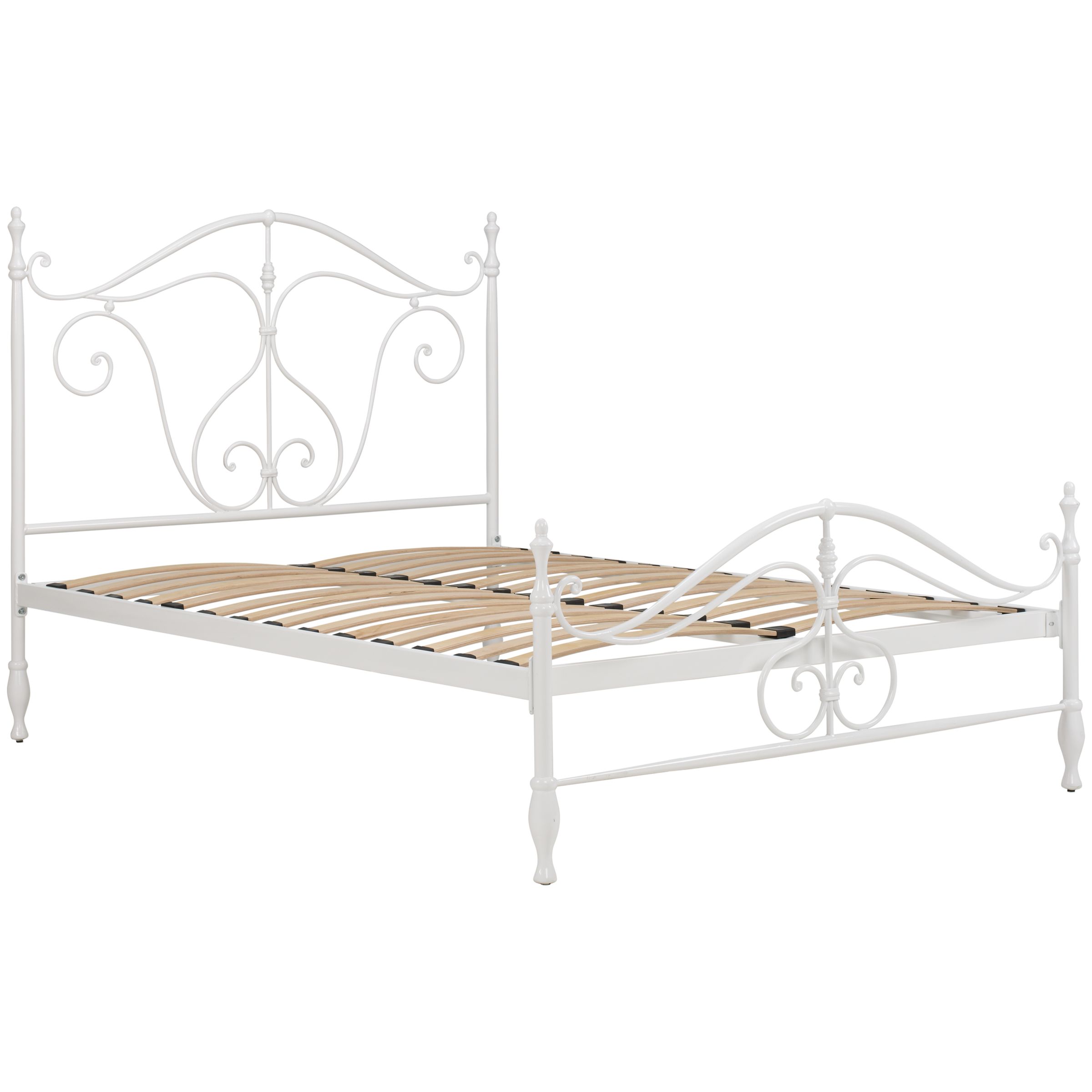 Como Low End Bedstead, White, Kingsize