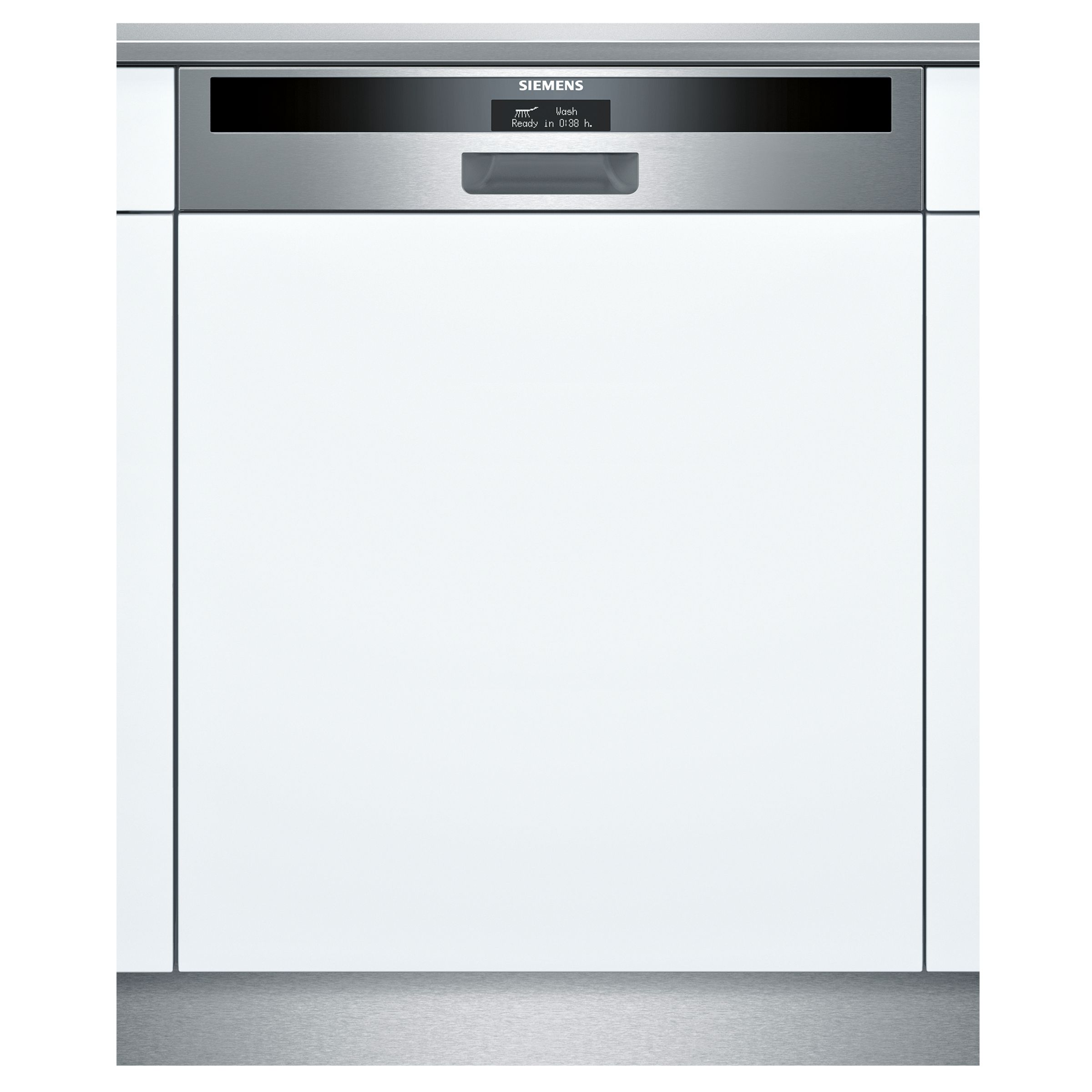 Siemens SN56T592GB Semi-Integrated Dishwasher, Stainless Steel