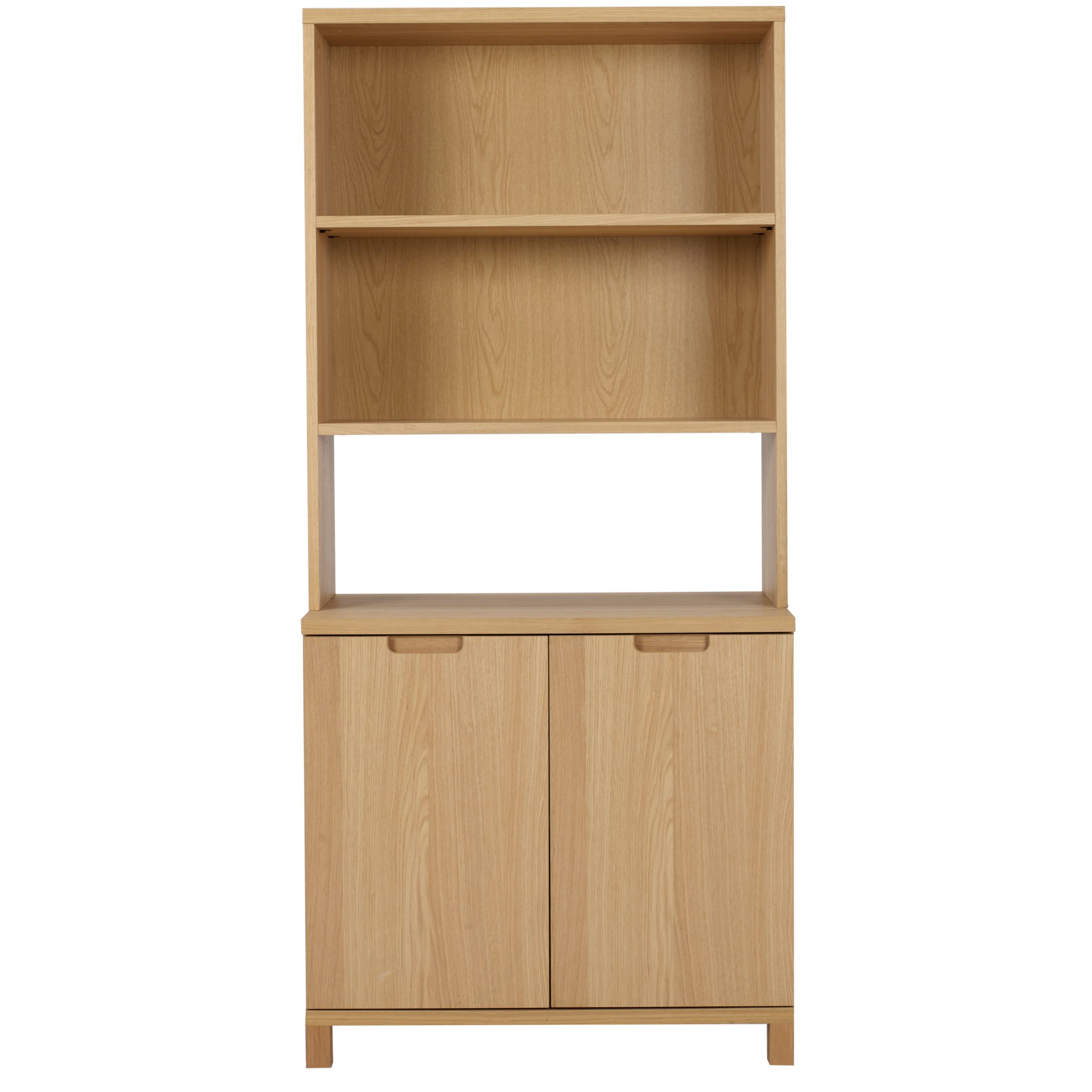 John Lewis Abacus Bookcase and Cupboard, Oak