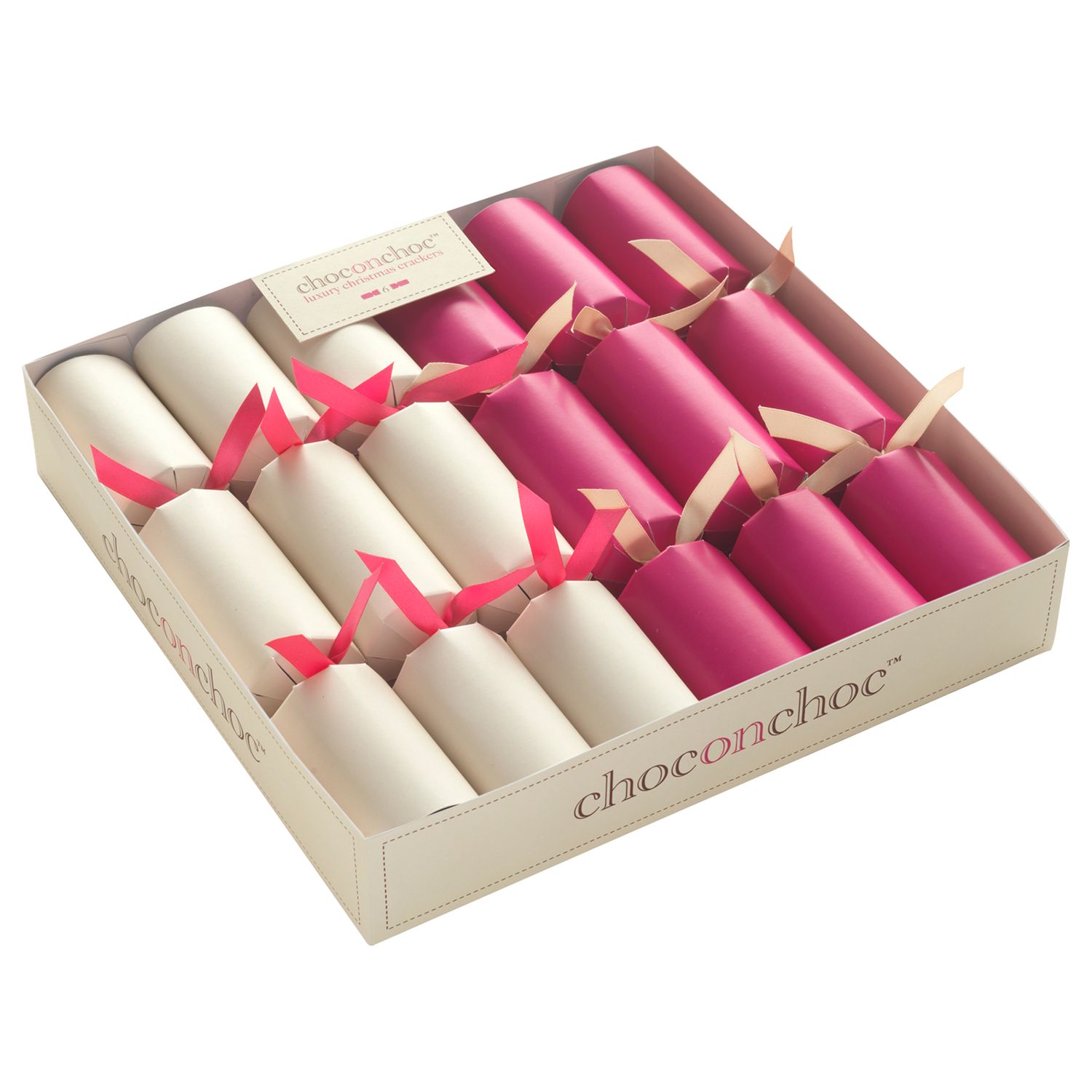 Chocolate On Chocolate Christmas Crackers, 140g