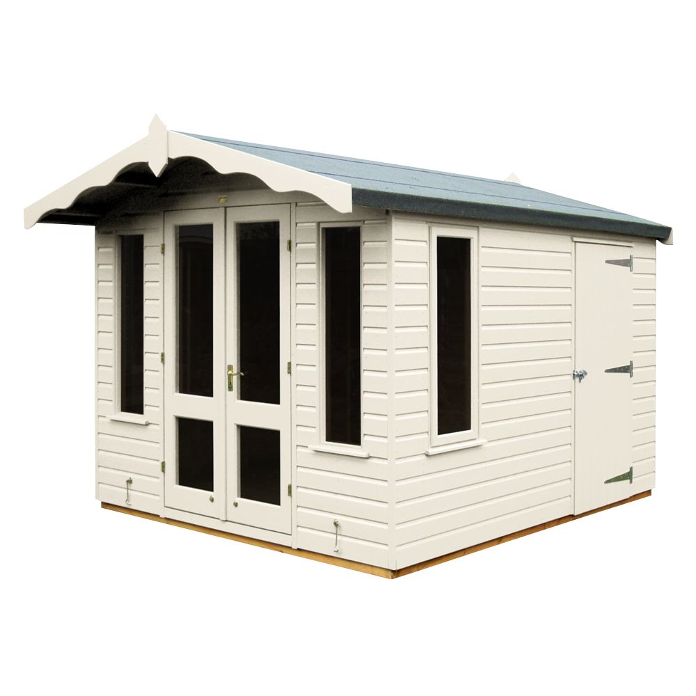 Crane FSC Storage Chalet, Cream, Door on Right at John Lewis