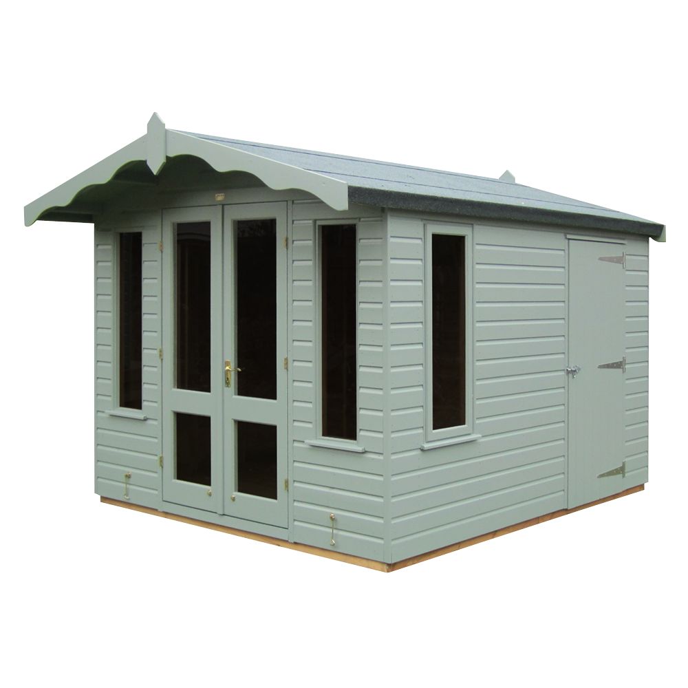 Crane FSC Storage Chalet, Sage, Door on Right at John Lewis