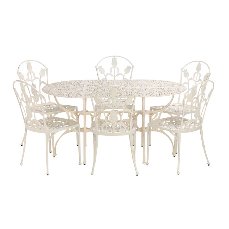 RHS Tulipamania Table Set, Purissima, 150cm