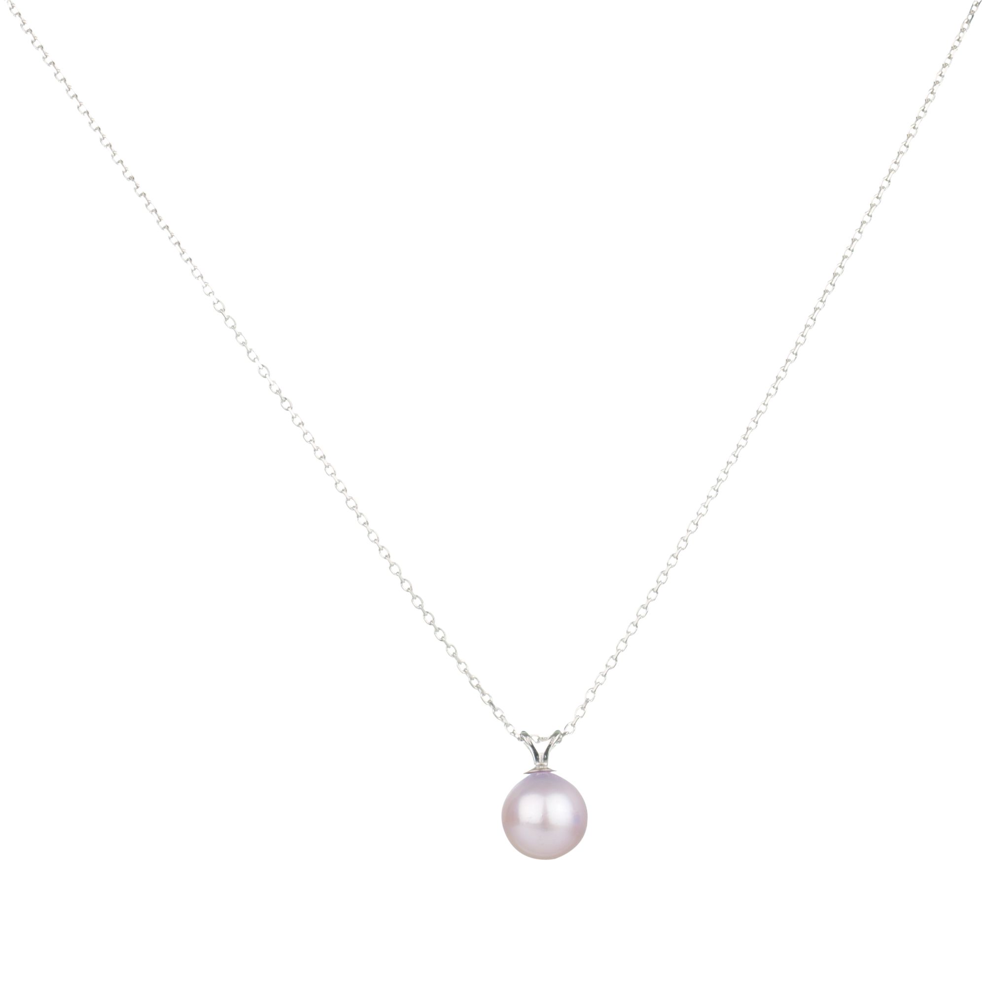 9ct White Gold Pale Purple Fresh Water Pearl