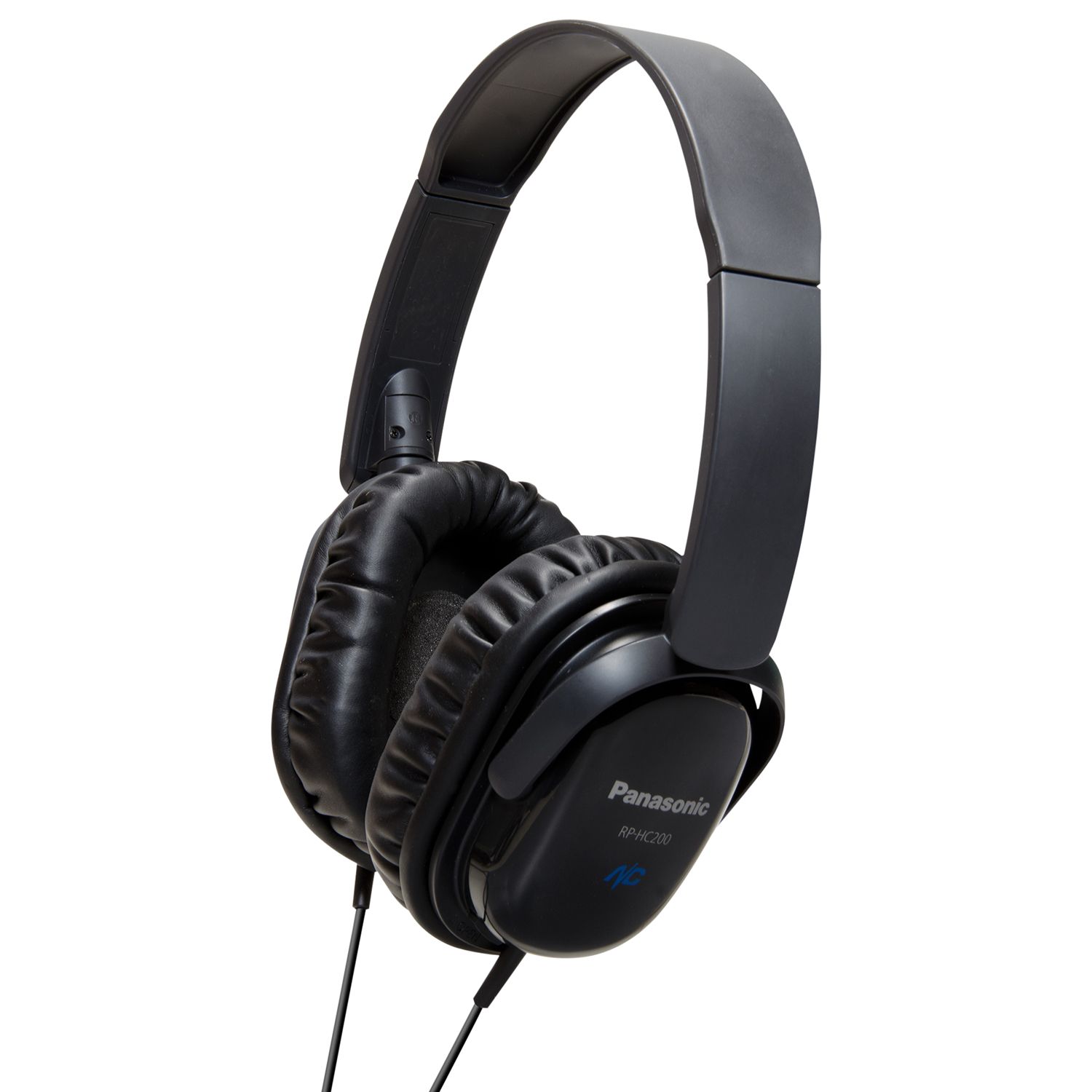 Panasonic RP-HC200E-K Noise Cancelling On-Ear Headphones, Black