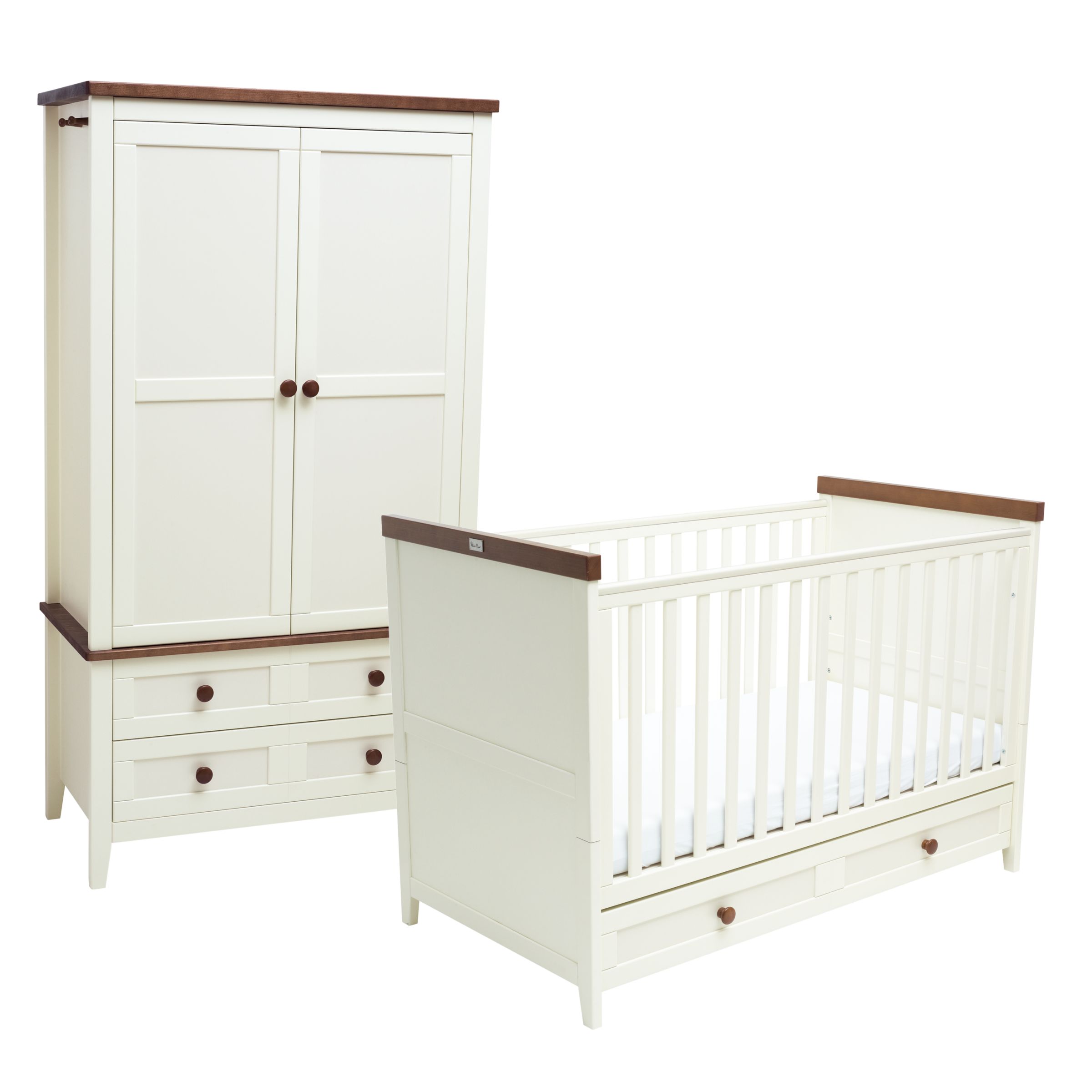 Silver Cross Porterhouse Cotbed and Wardrobe Set