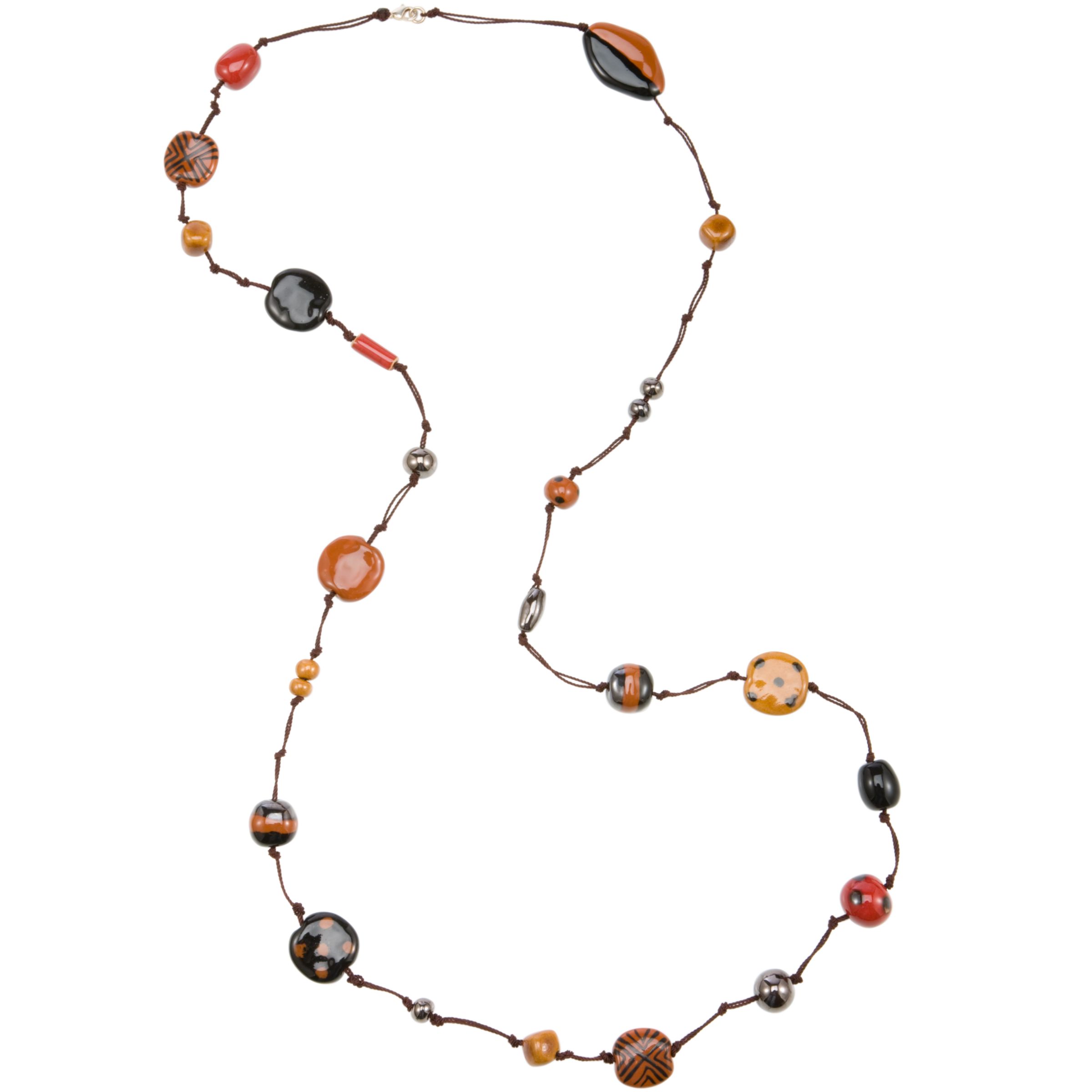 Kazuri Savanna Kenyan Fairtrade Ceramic Bead Gabra Necklace