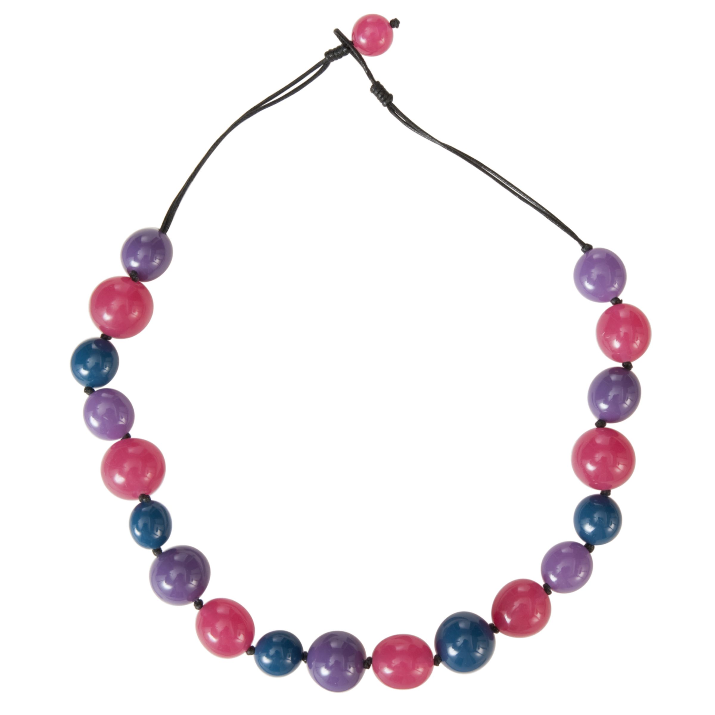 John Lewis Women Polished Jelly Bead Row Necklace