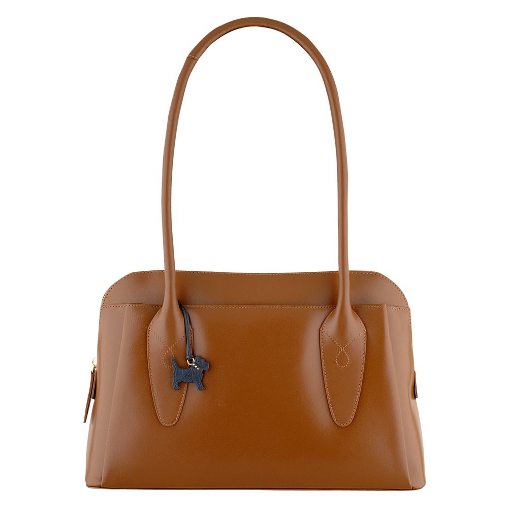 Radley Aldgate Large Zip Top Tote Handbag Brown